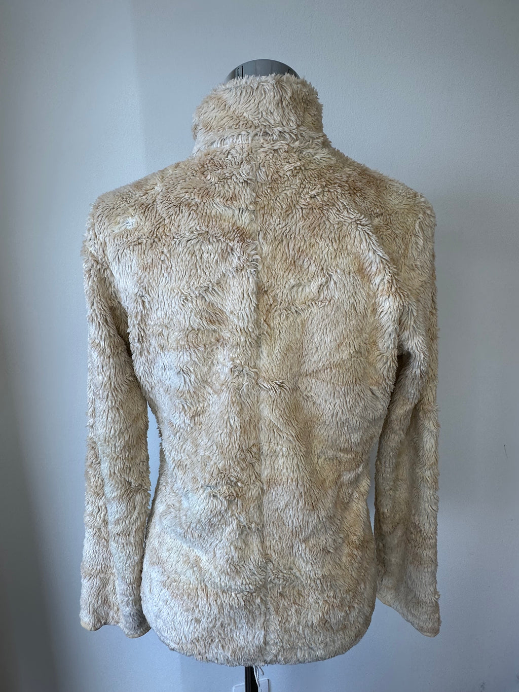 Luhta Teddy Fleece ½-Zip Pullover, Large, Beige, Very Good Condition