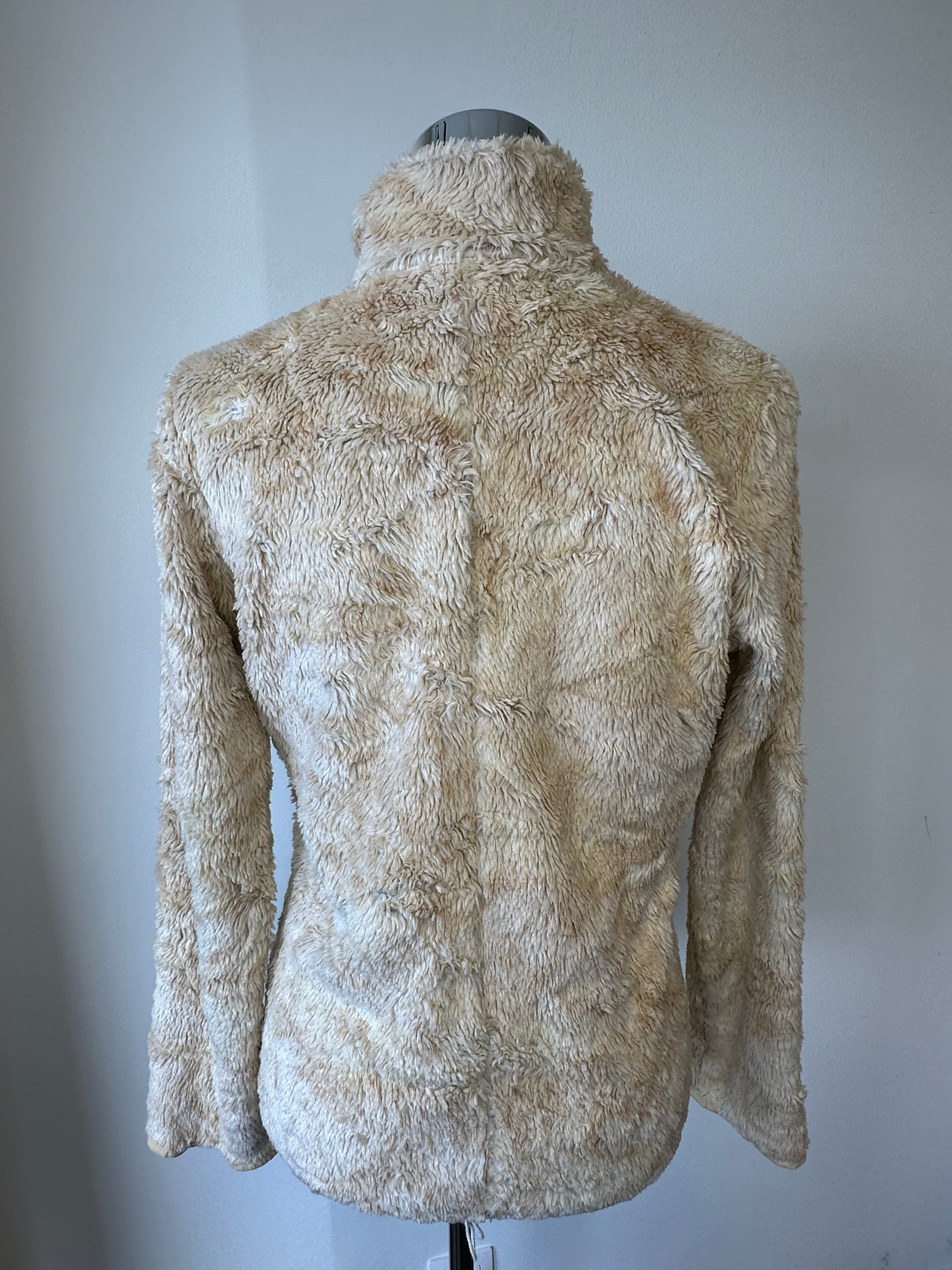 Luhta Teddy Fleece ½-Zip Pullover, Large, Beige, Very Good Condition