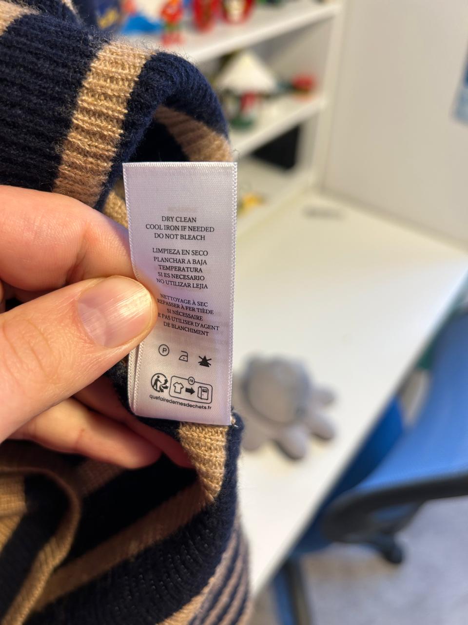 Rails Harris Polo Pullover, Streifen, Kaschmir-Mix, Gr. M, guter Zustand