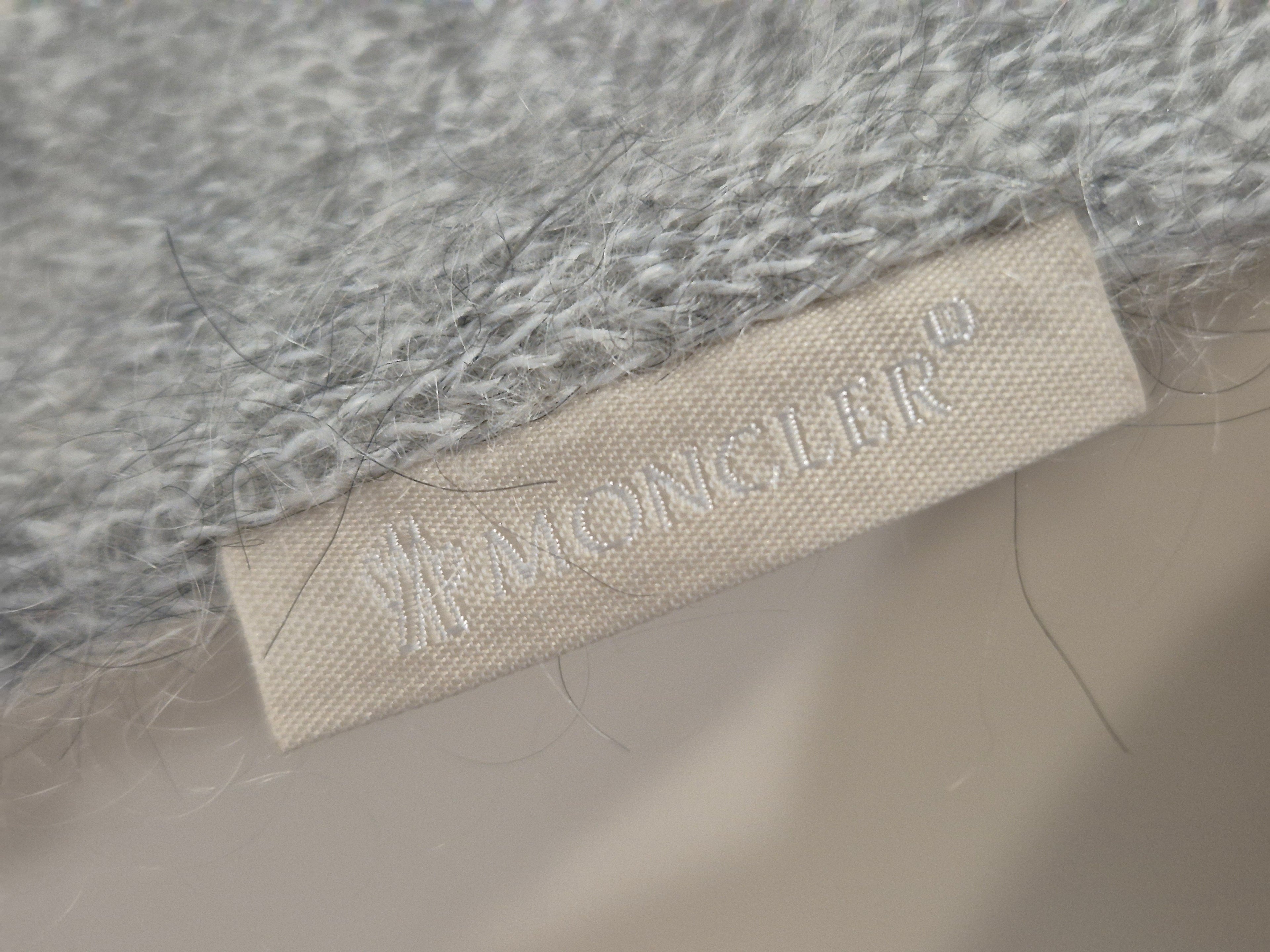 Moncler Tricot Girocollo Pullover Light Gray S Sehr Gut