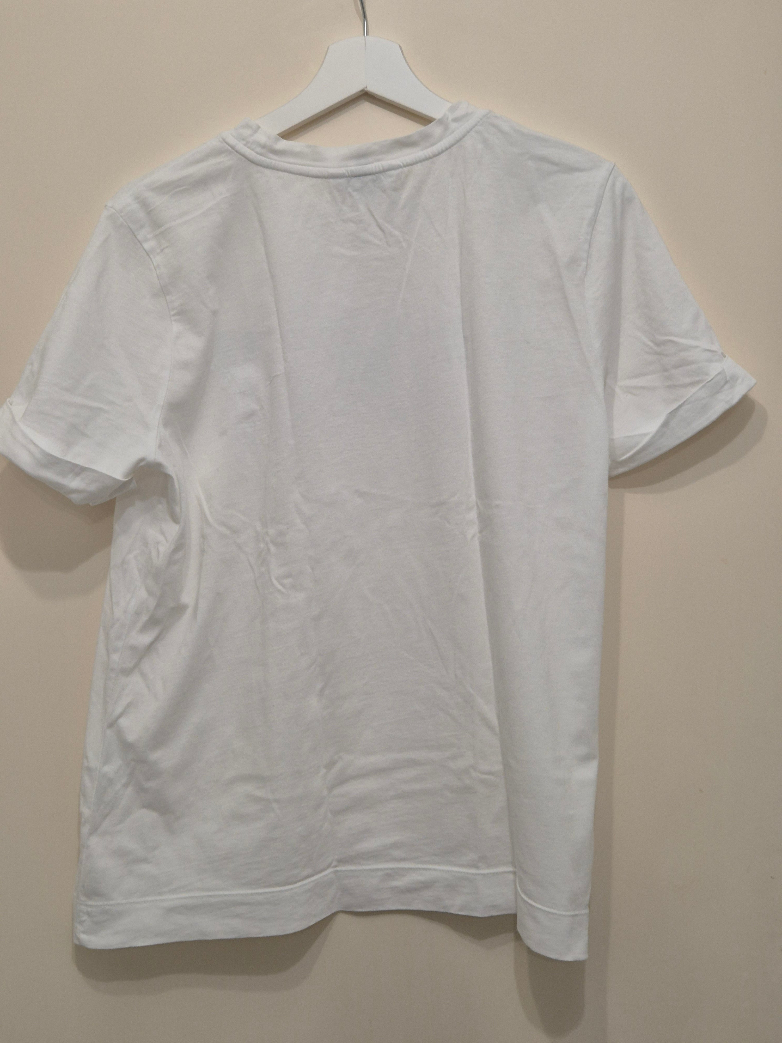 Tommy Hilfiger T-Shirt – L, Weiß, Strass-Logo, Gut