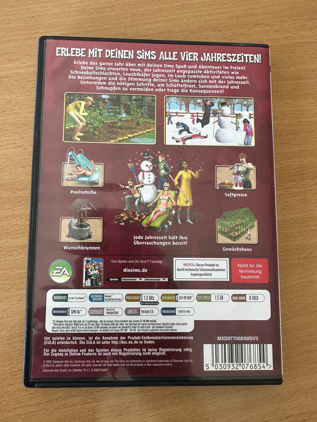 EA Games The Sims 2 Seasons Expansion Pack PC DVD Complete Good Condition