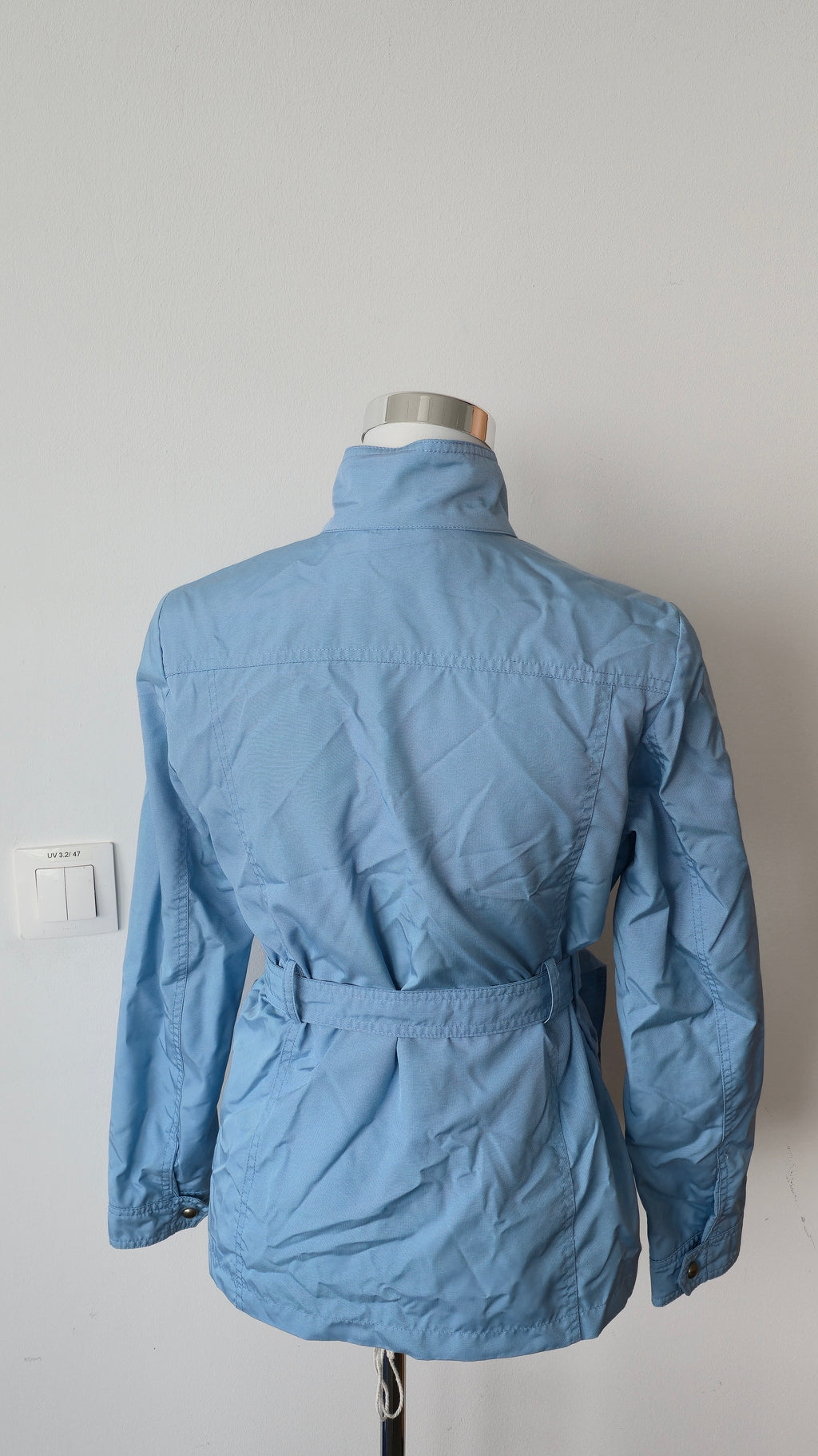 Marella light blue nylon utility jacket, size D 36 / UK 10, very good condition