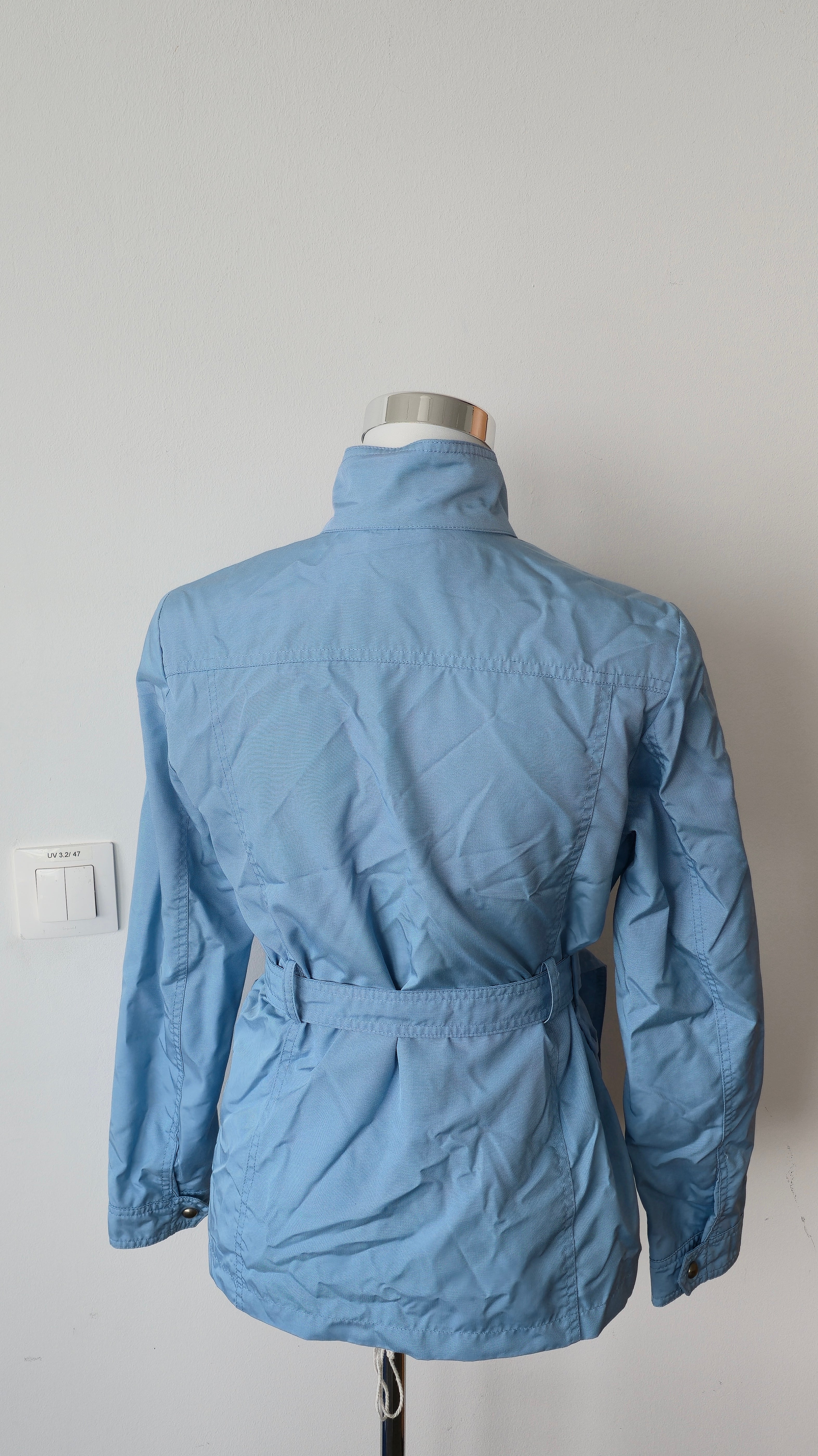 Marella light blue nylon utility jacket, size D 36 / UK 10, very good condition