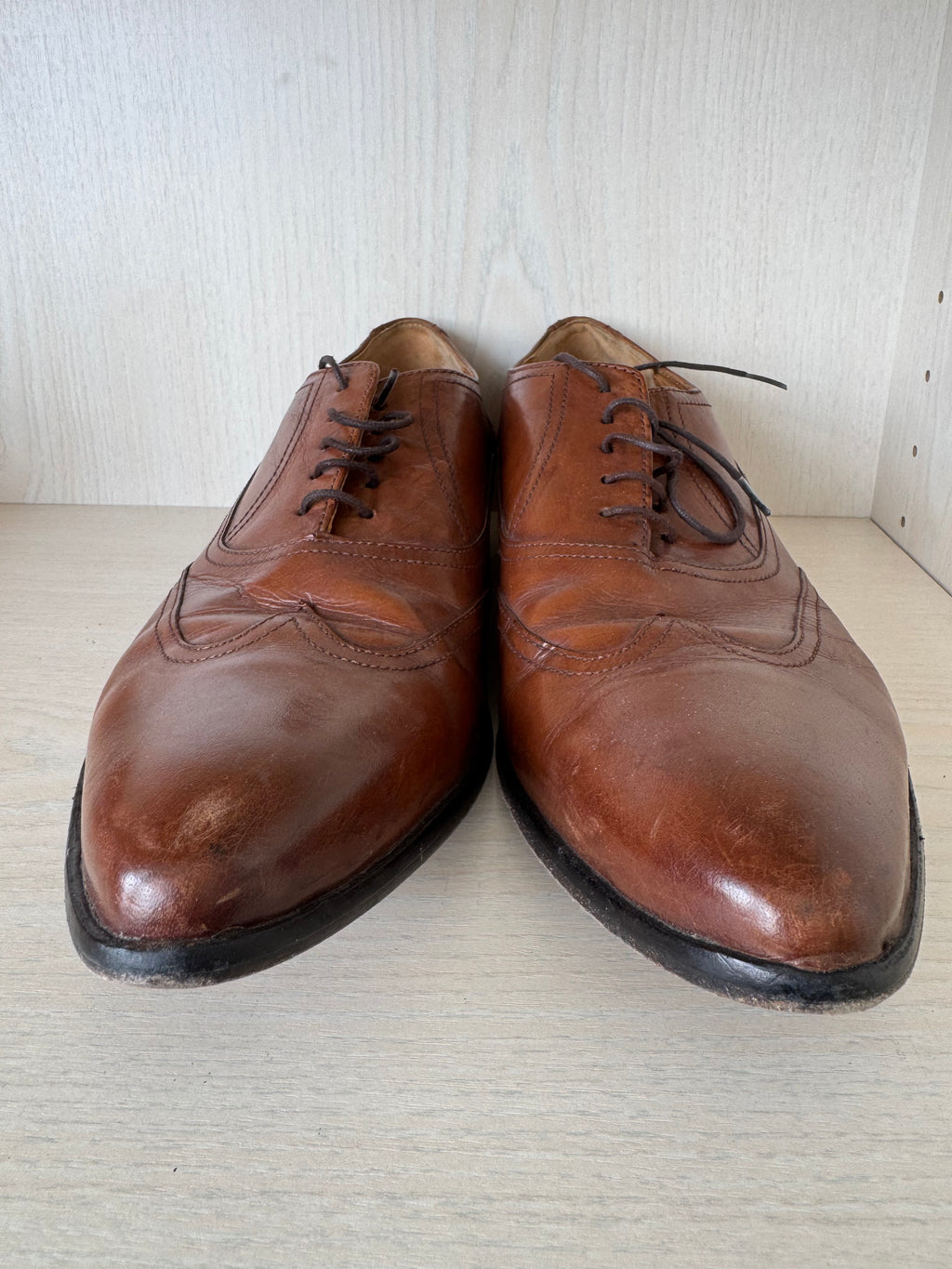 Rover & Lakes Oxford Dress Shoes – Leather, Brown, EU 44, Normal Use