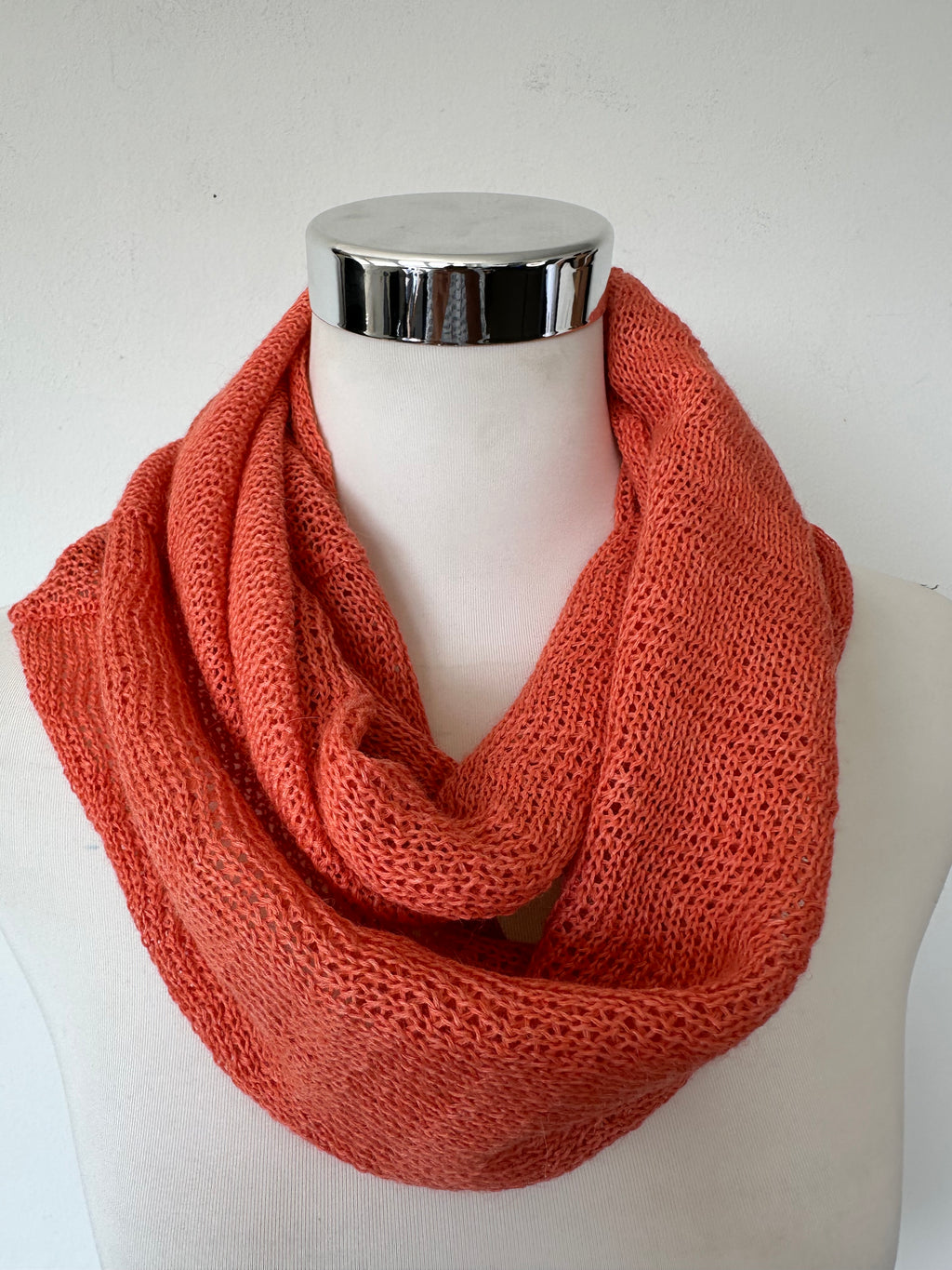Sol Alpaca COLL004 Baby Alpaca Collar Snood Burnt Orange Uni-Size Like New