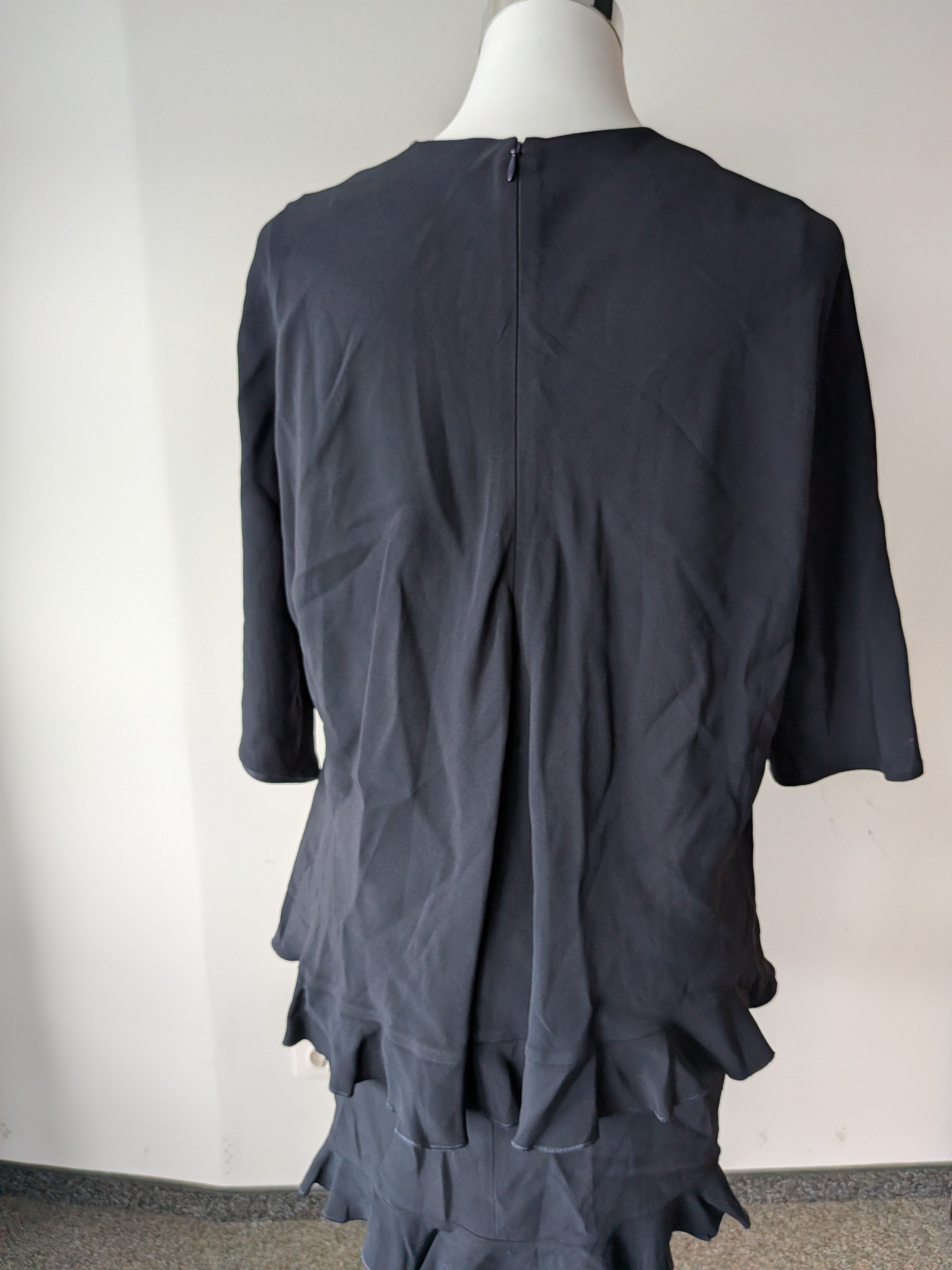 Stella McCartney Frill Hem Dark Blue Dress IT 38 – Very Good