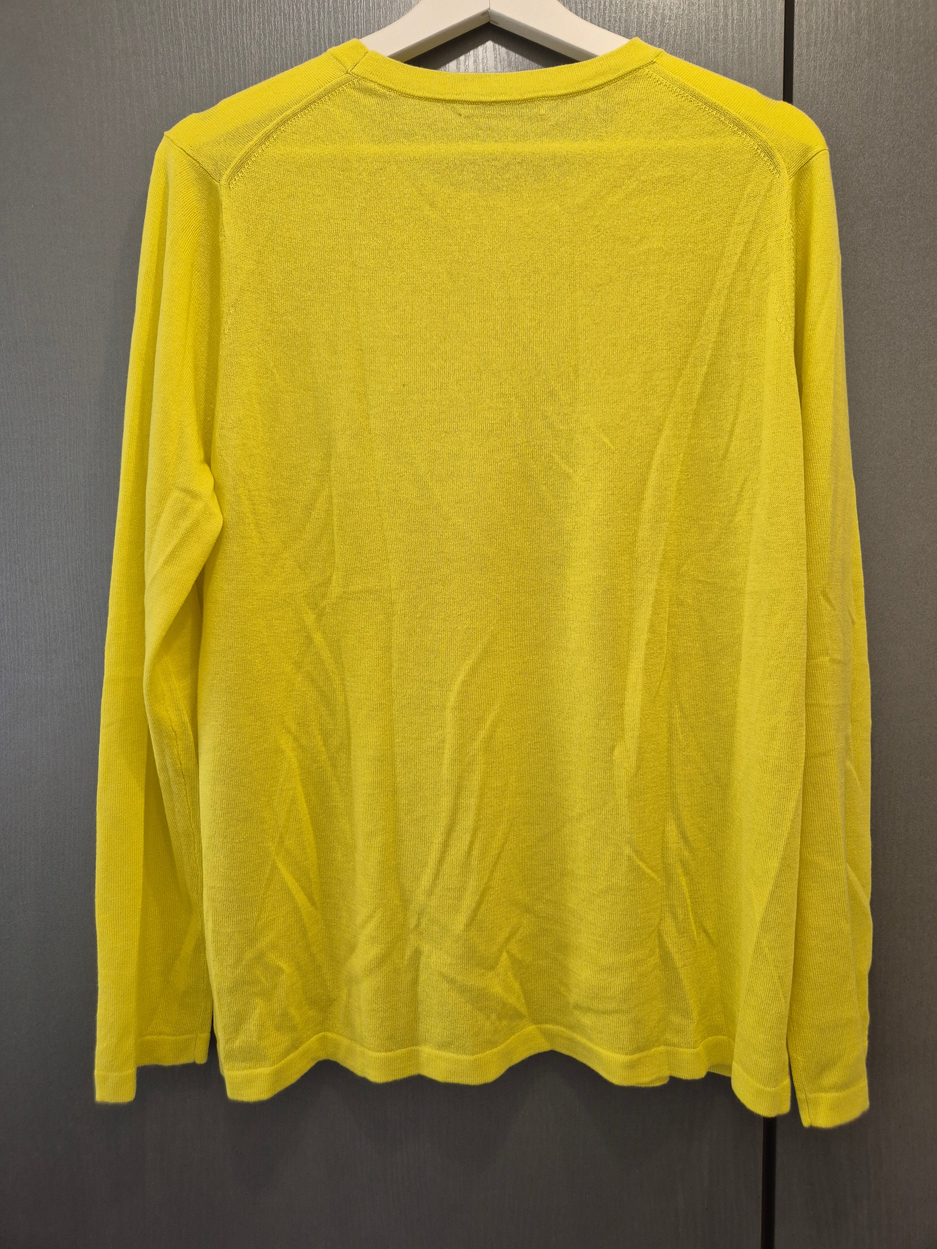 Esisto Seiden-Kaschmir Pullover, Gr. 46 (XL), Zitronengelb, sehr gut
