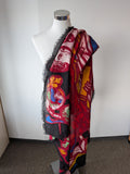 Balenciaga x Sadao Watanabe Schal 100x100cm Wolle/Seide Multicolor Sehr Gut