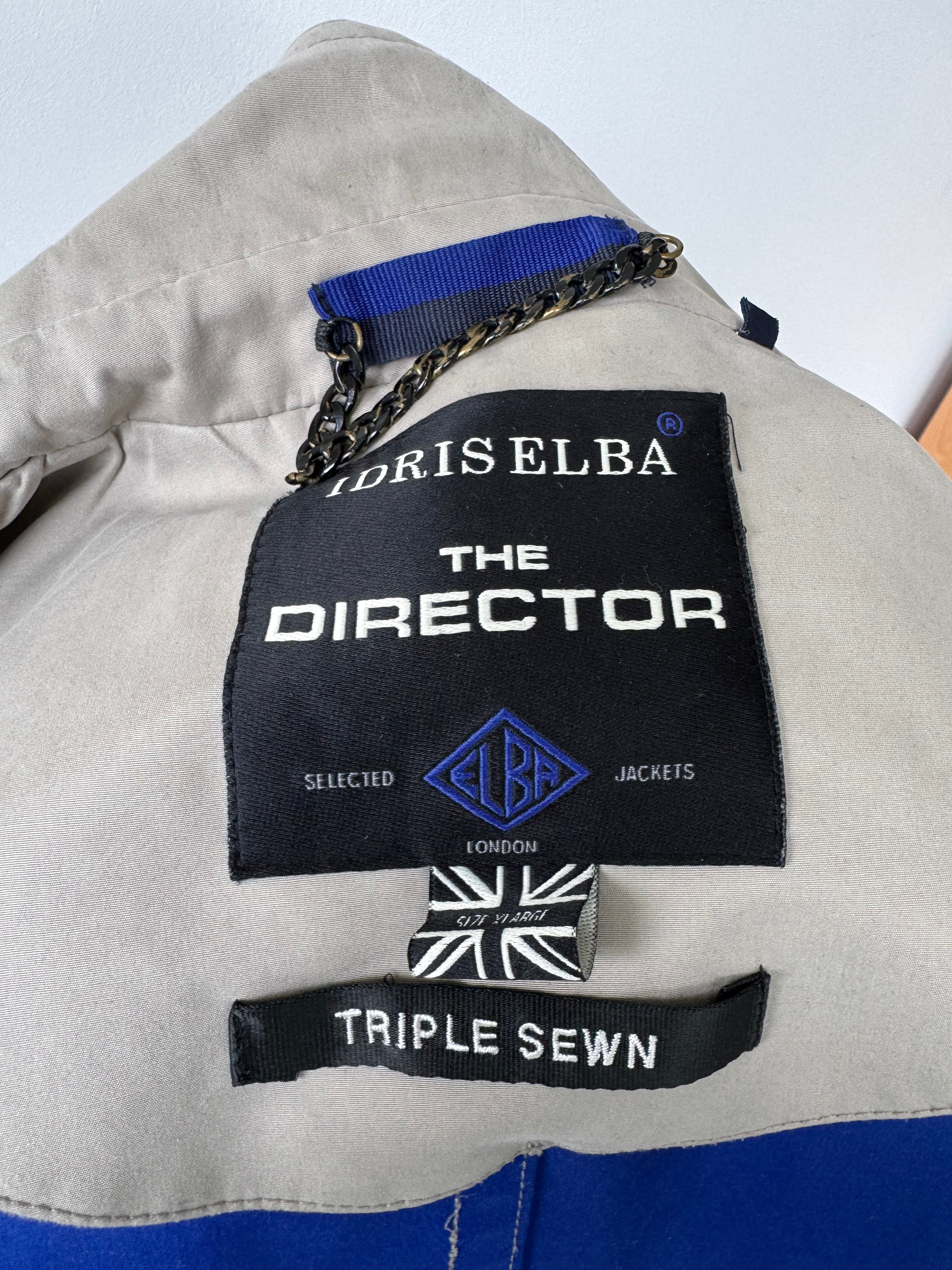 Idris Elba x IE The Director Trench Coat Beige Medium Very Good