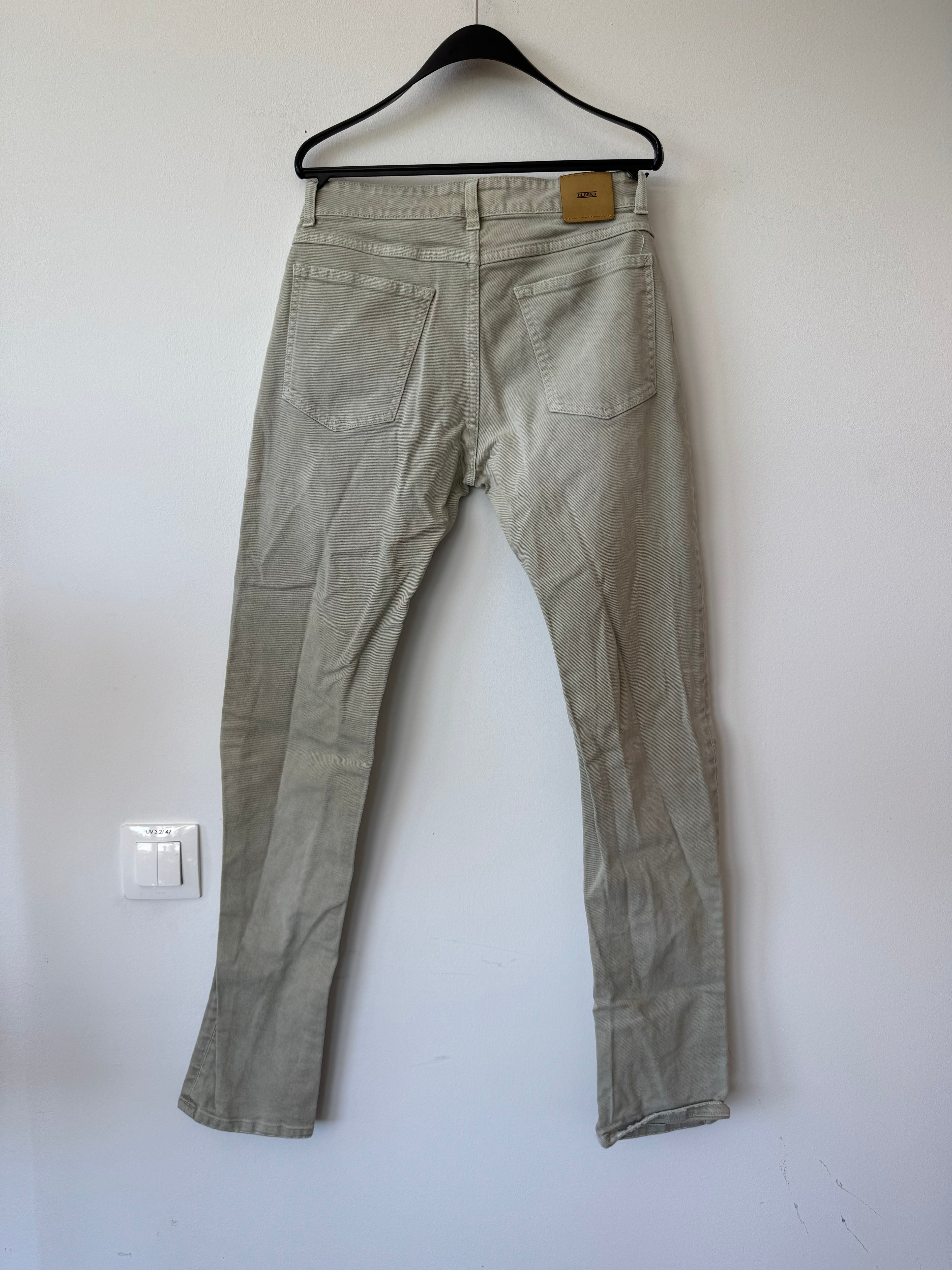 Closed „Unity Slim“ Damen Jeans, Gr. 30, stone beige, gebraucht, Made in Italy