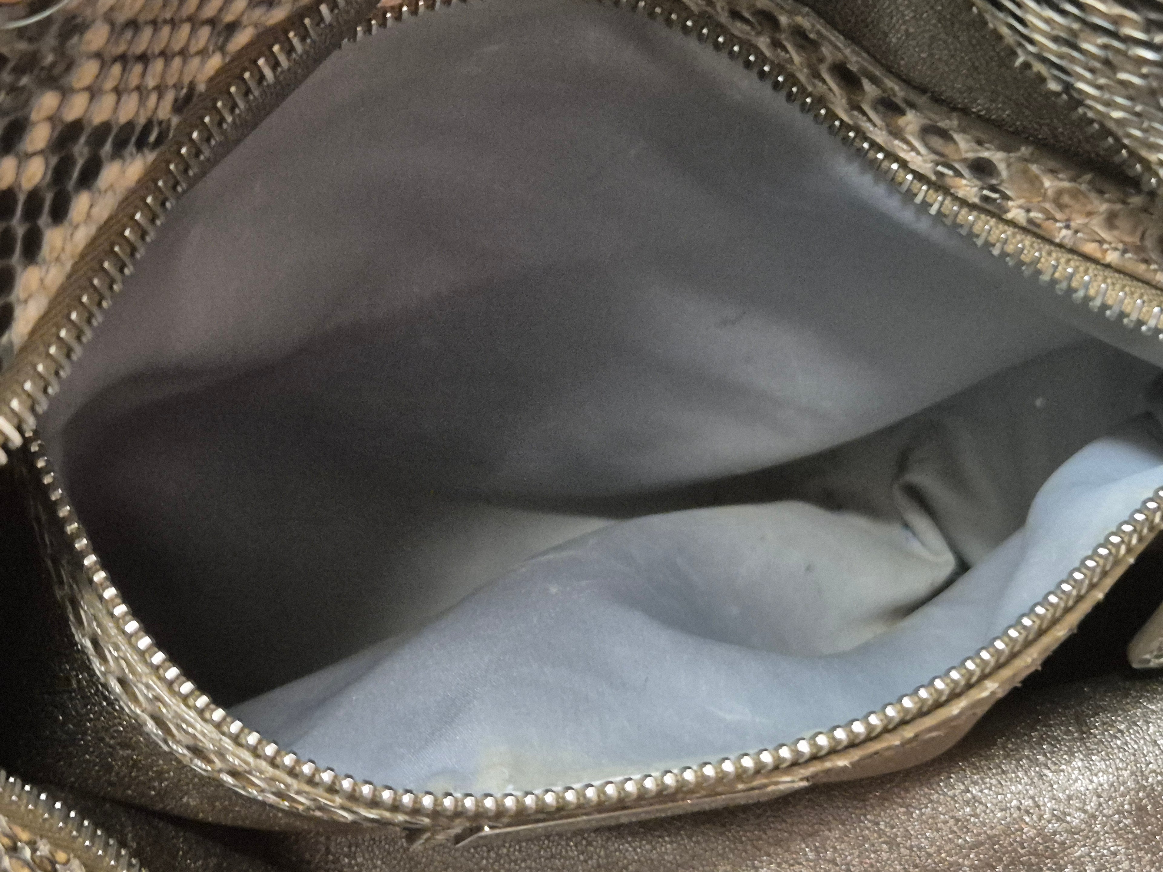 Michael Kors Bancroft Genuine Snakeskin Medium Tote Bag Very Good Condition