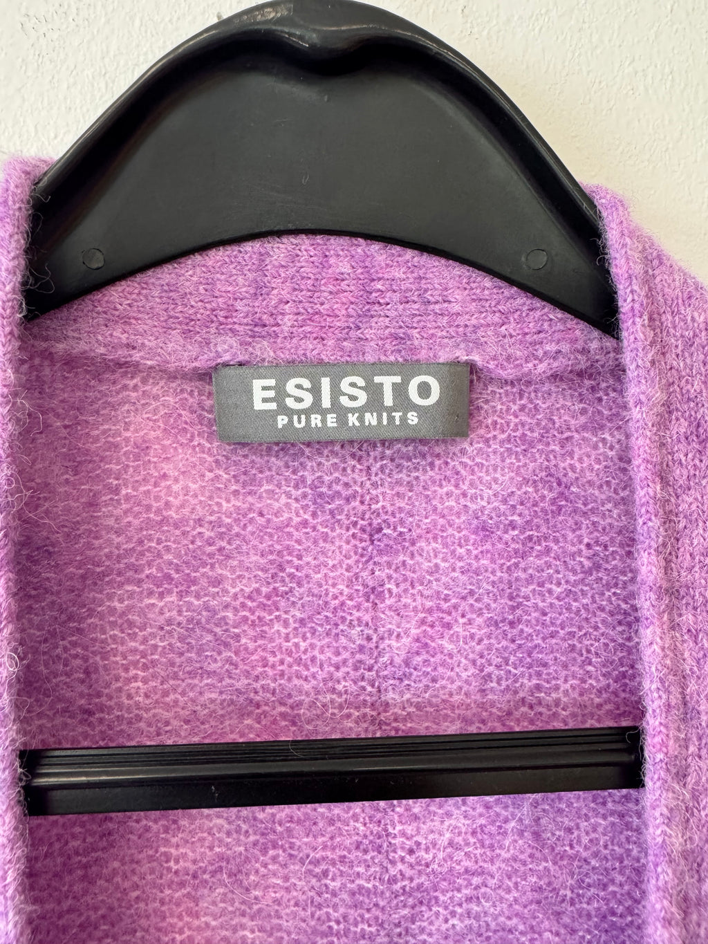 Esisto Pure Knits Alpaca/Merino Long Cardigan Purple Size M Good Condition