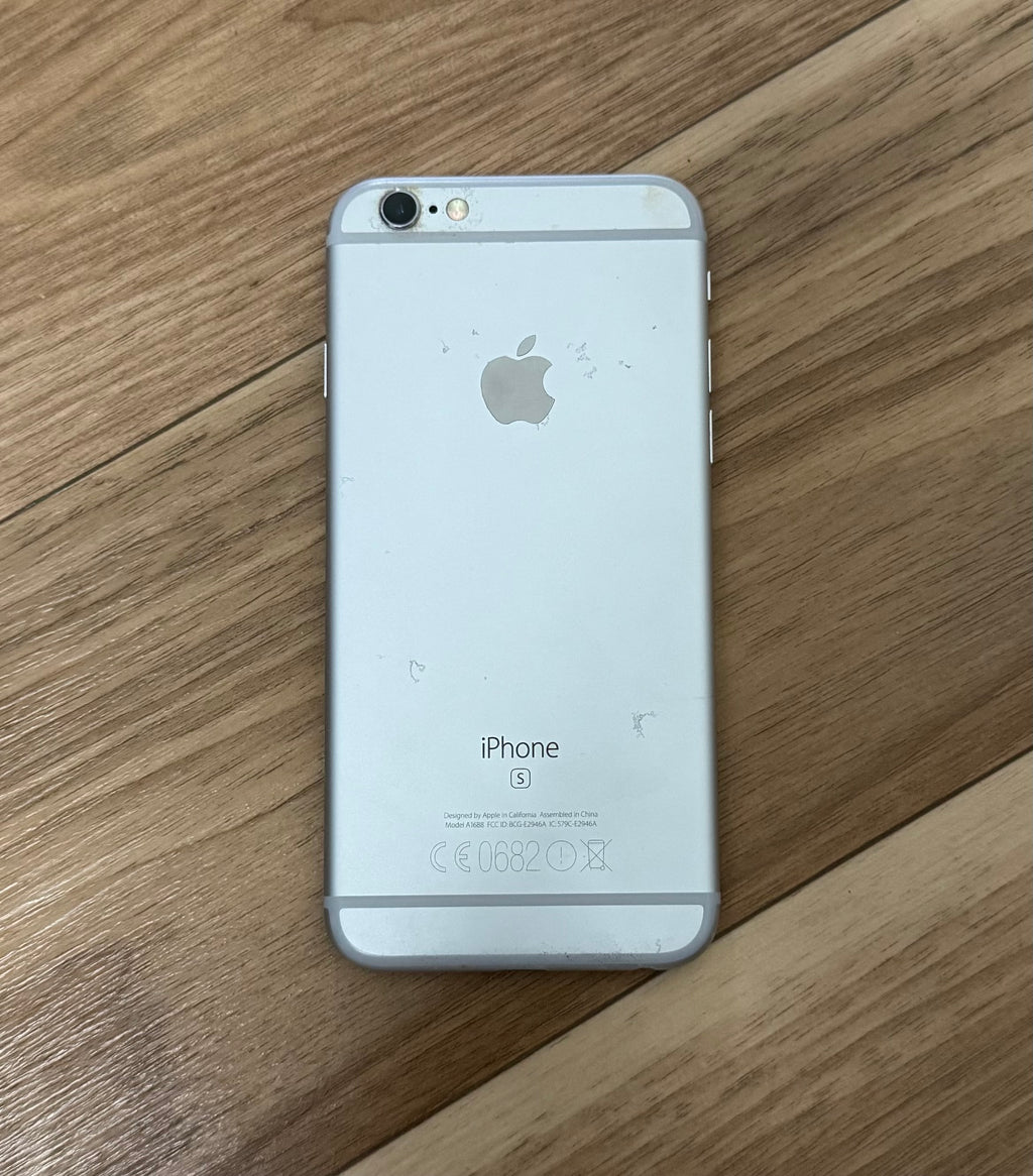 Apple iPhone 6s – 64GB, Silber, Modell A1688, Zustand: Stark gebraucht
