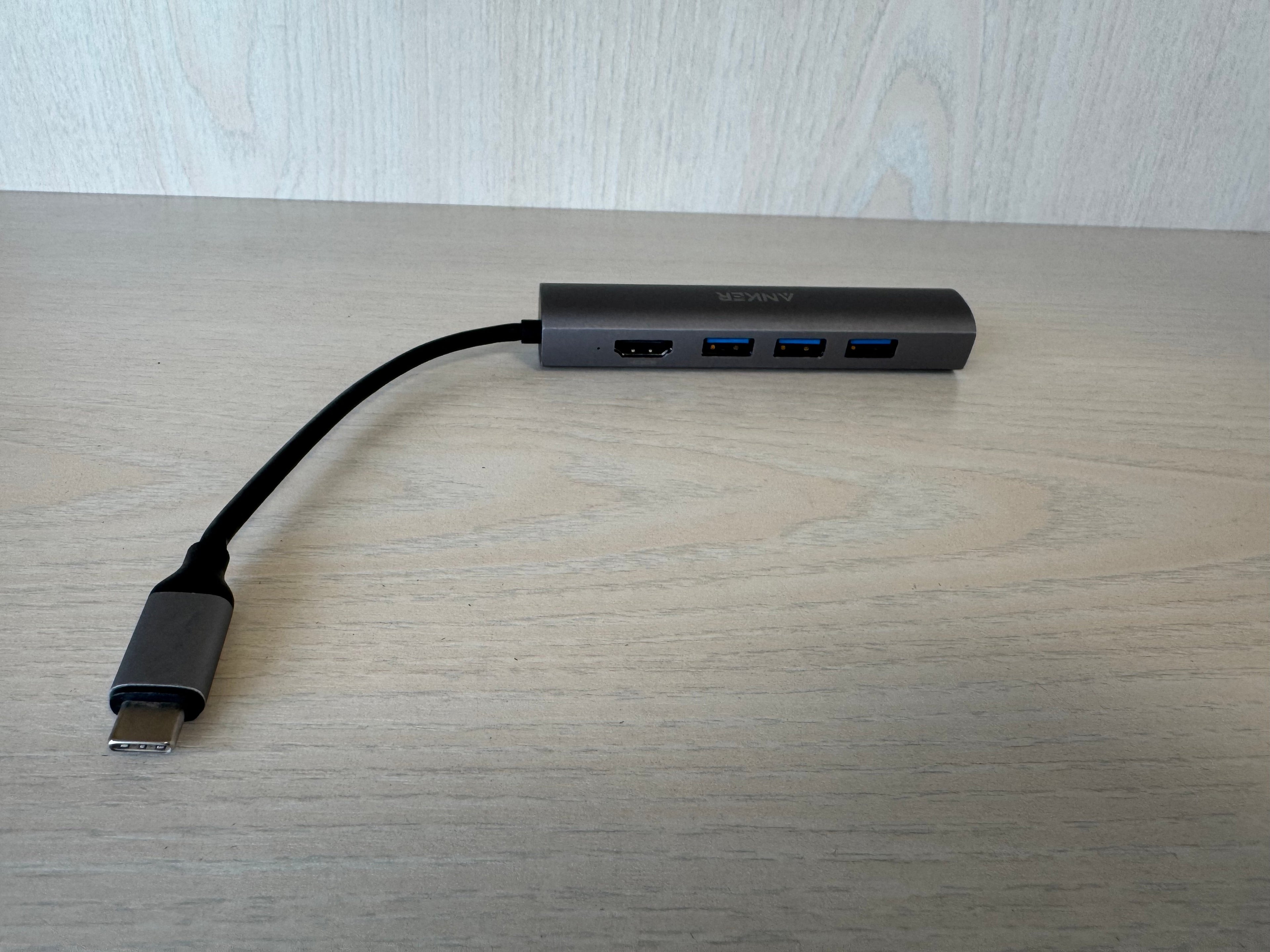 Anker USB-C Hub A8339, 4-in-1, HDMI & 3x USB 3.0, Space Gray, Good Condition