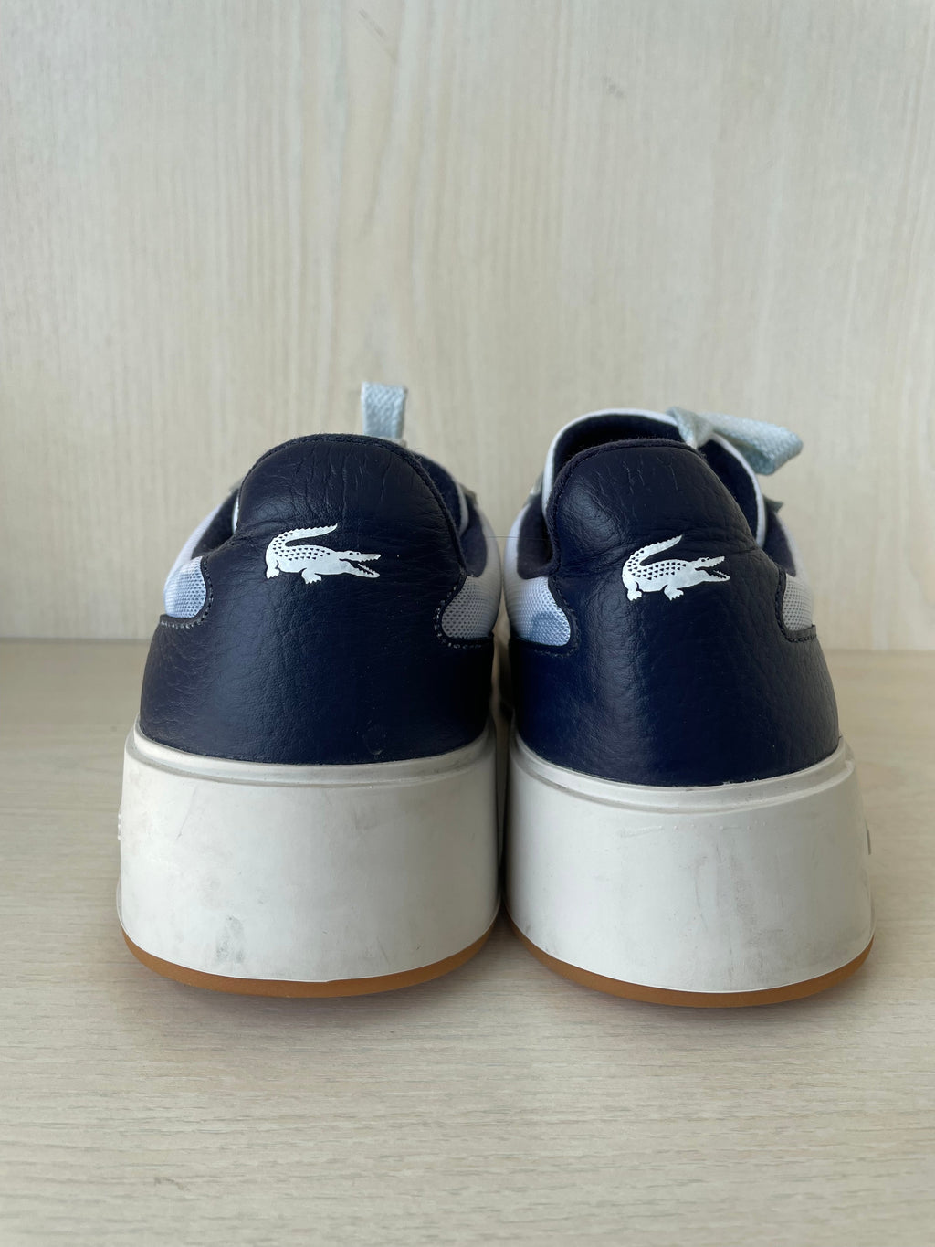 Lacoste G80 Club Sneaker | EU 41 | Weiß/Blau | Leder/Textil | Gebraucht