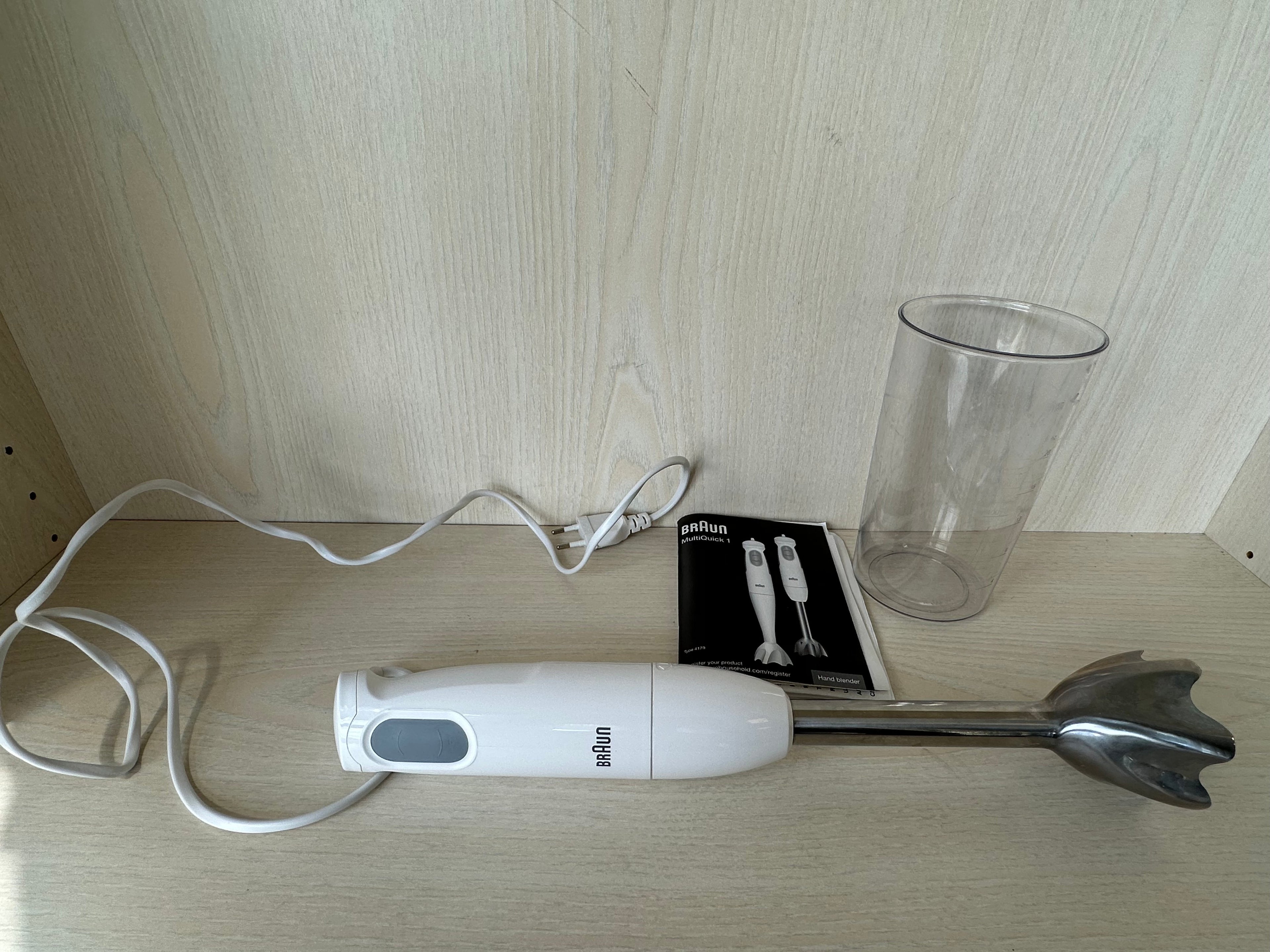 Braun Stabmixer MQ100 Weiß Kompakt 450W Sehr Gut