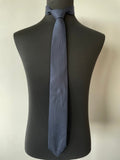 Dolzer Seidenkrawatte, Navy Blau, 158x8 cm, Sehr Guter Zustand