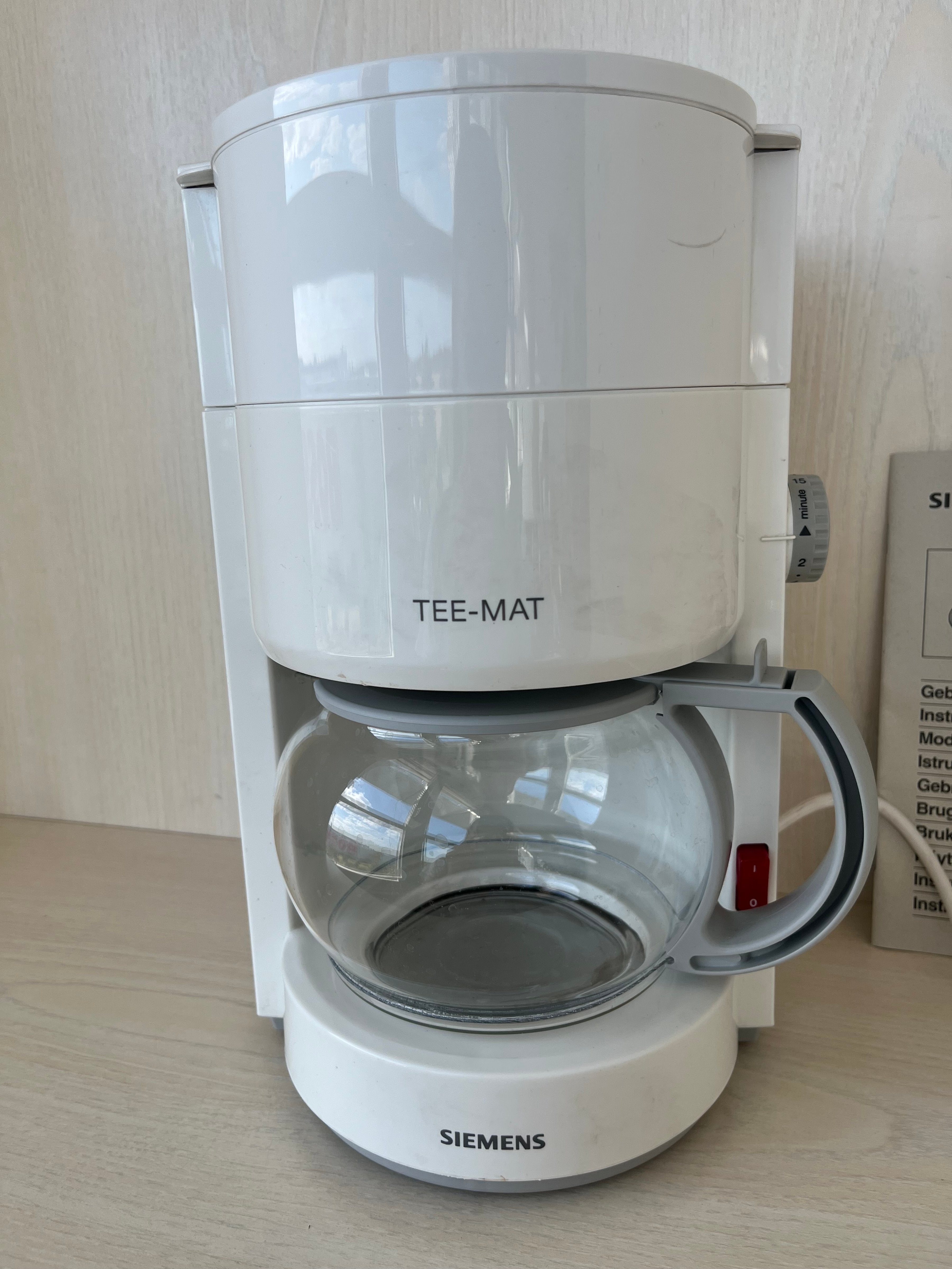 Siemens TA90 Coffee Machine, White, 4 Cups, Normal Use