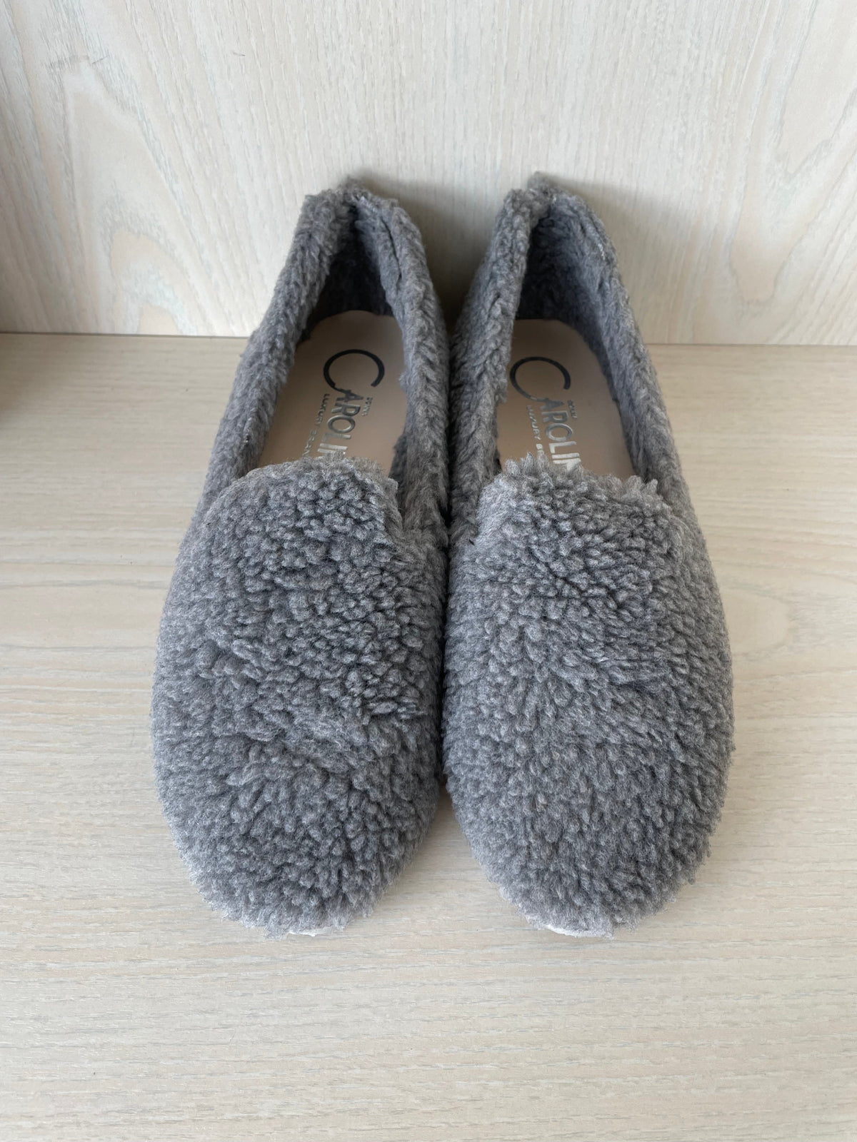 Donna Carolina Slippers Cora Grigio Grau Größe 38 Neu