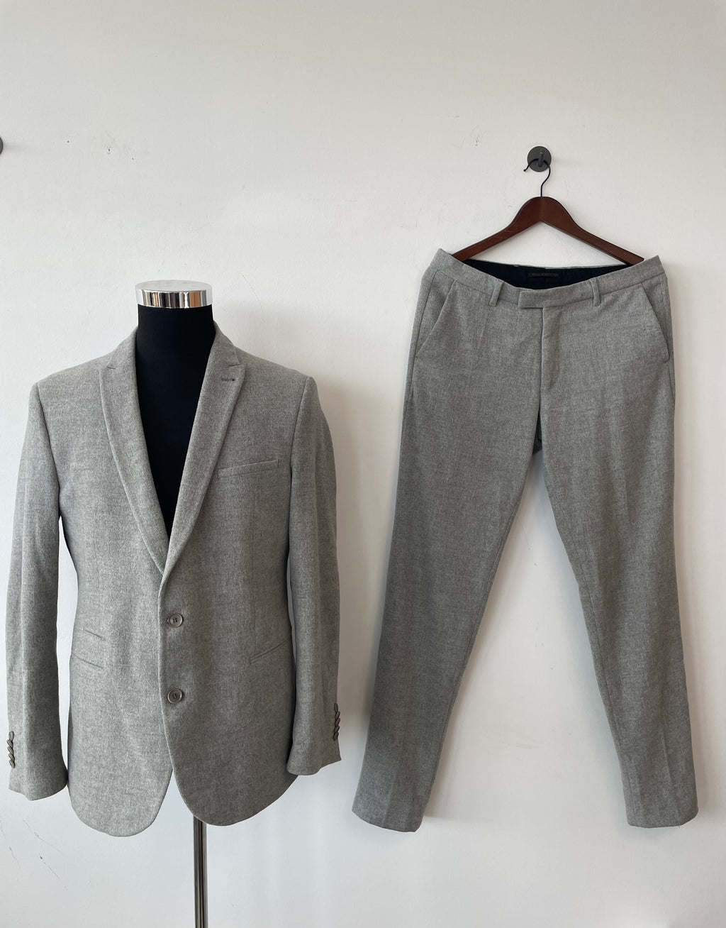 DRYKORN “Milano” Suit | Slim Fit | Light Grey Melange | Size M / 48 | Normal Use