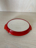 Le Creuset Stoneware Petite Oval Dish 200ml Cherry Red Like New