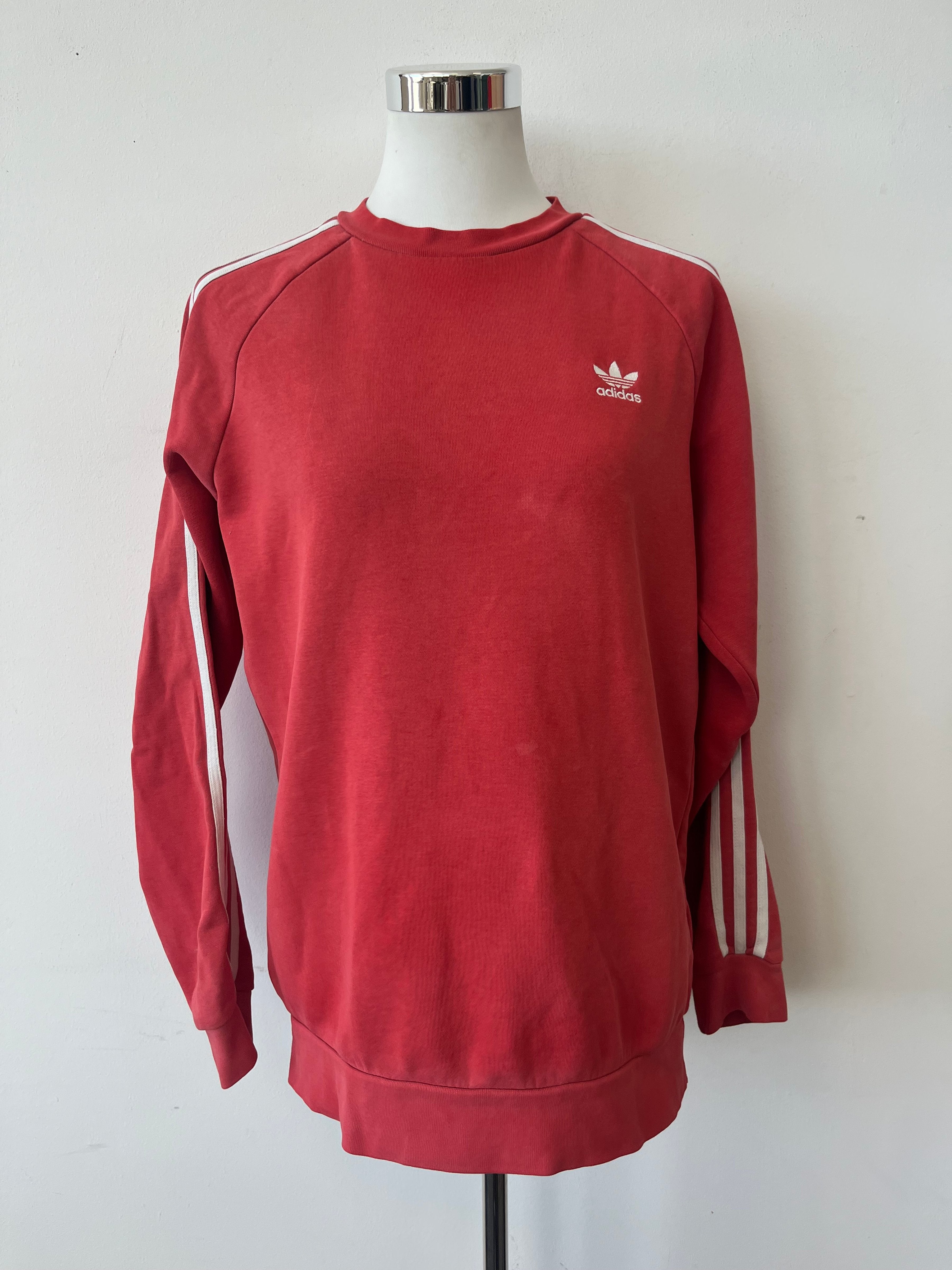 Adidas Adicolor Classics 3-Stripes Crew, Rot, S, Sehr Gut