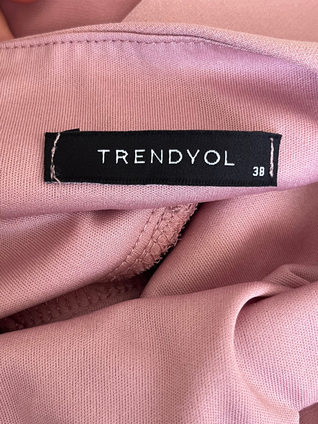 Trendyol Pink Midi Dress, Size 38, Very Good Condition