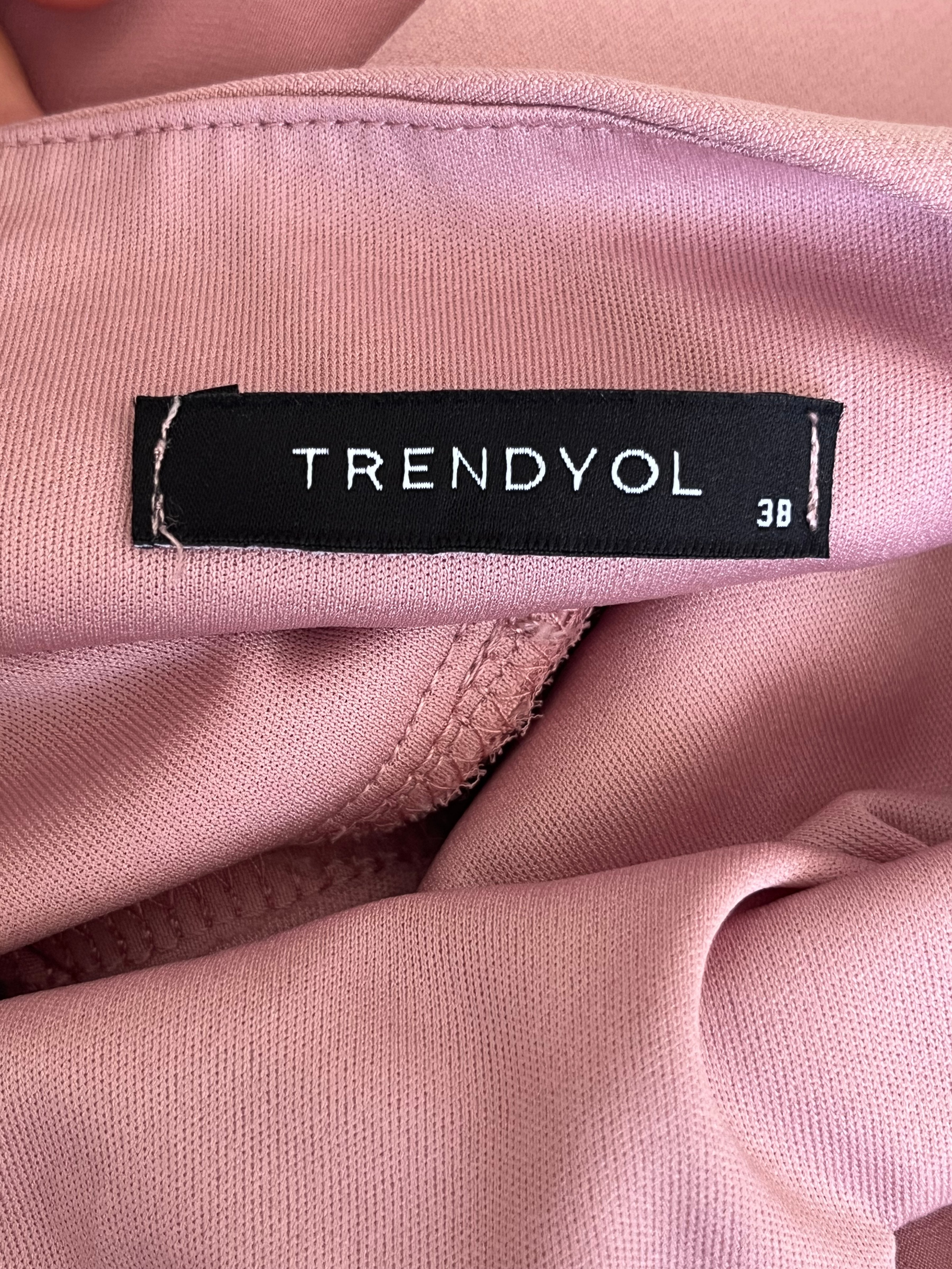 Trendyol Pink Midi Dress, Size 38, Very Good Condition