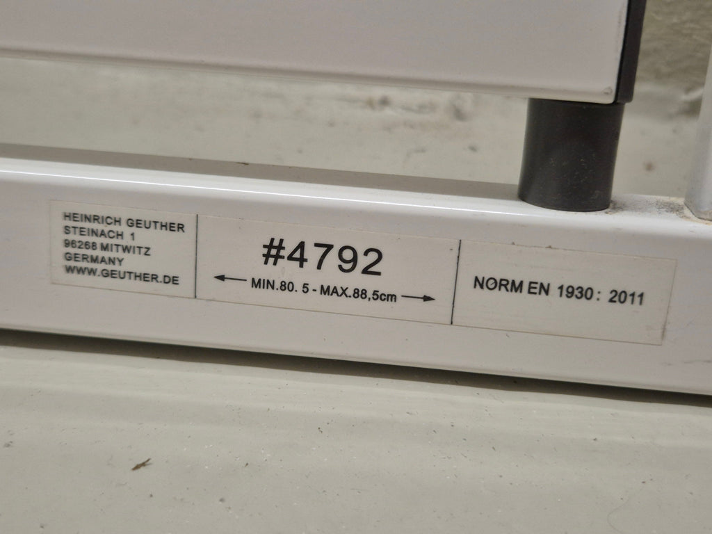 Geuther Easylock Plus 4792 Tür-/Treppenschutzgitter 80,5-86cm Weiß, guter Zustand