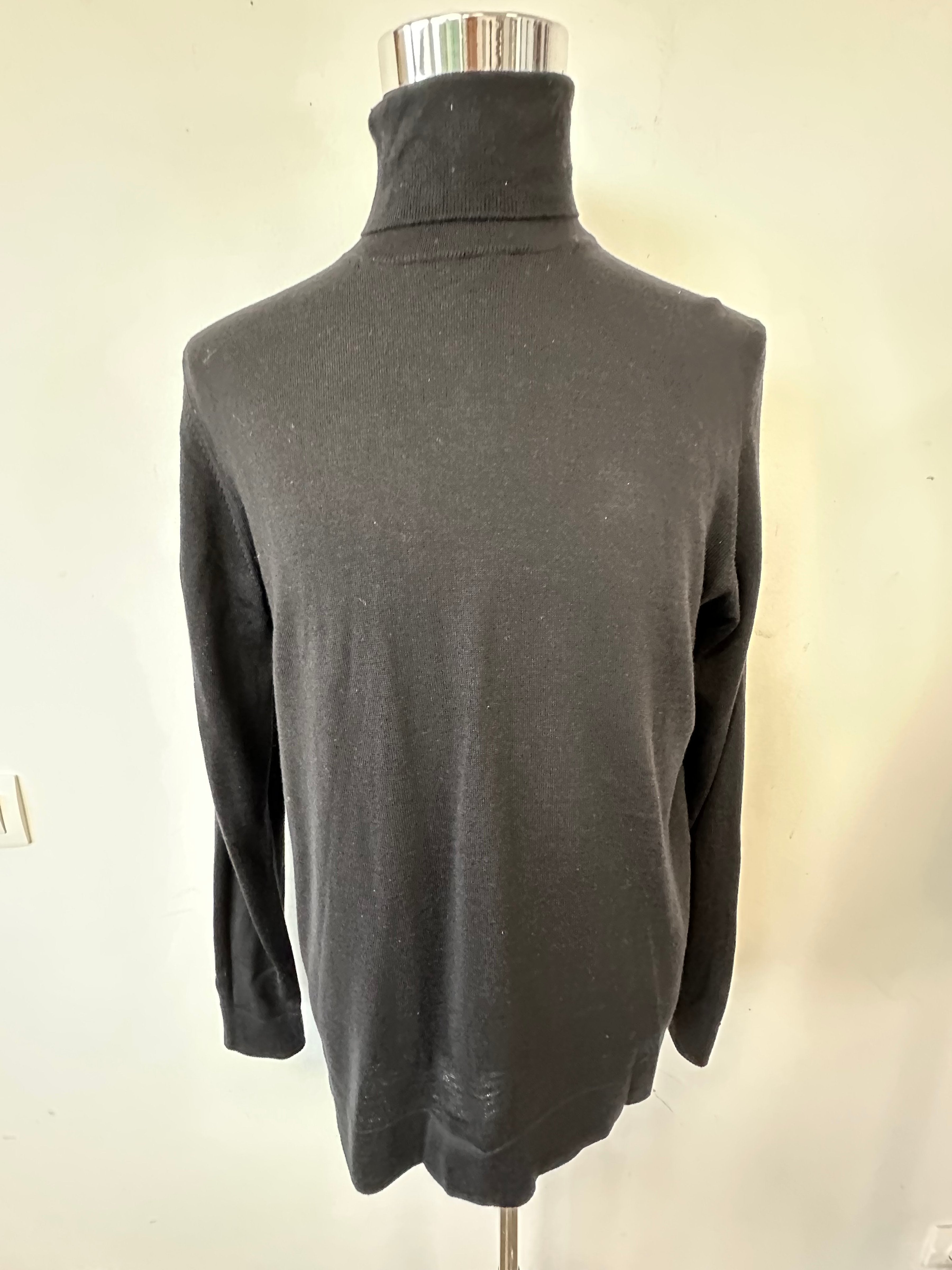 Strellson Rollkragenpullover Schwarz, Gr. L – Feinstrick, Sehr Guter Zustand