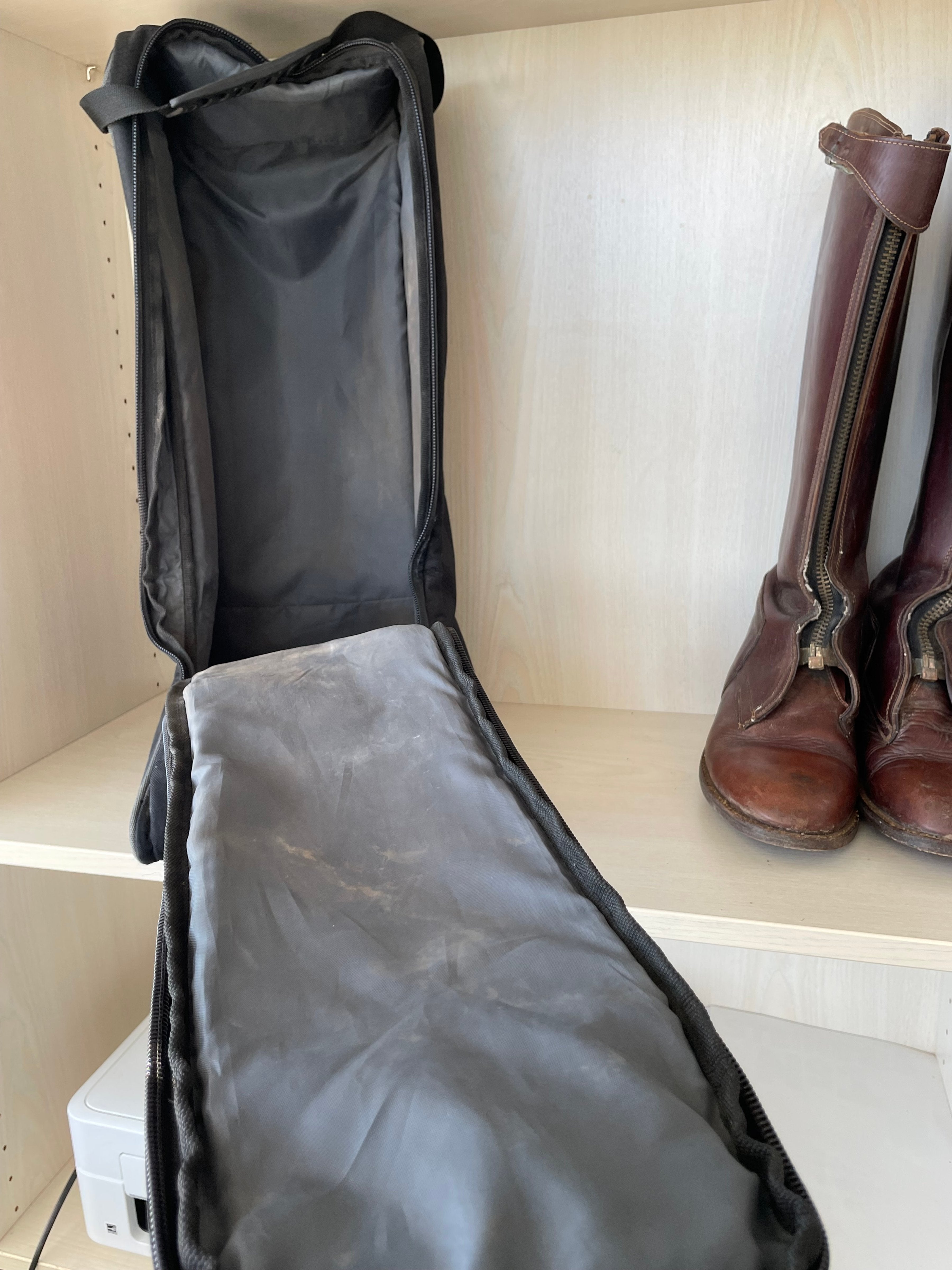 Casablanca Polo Riding Boots Brown Leather Size 43 Normal Use