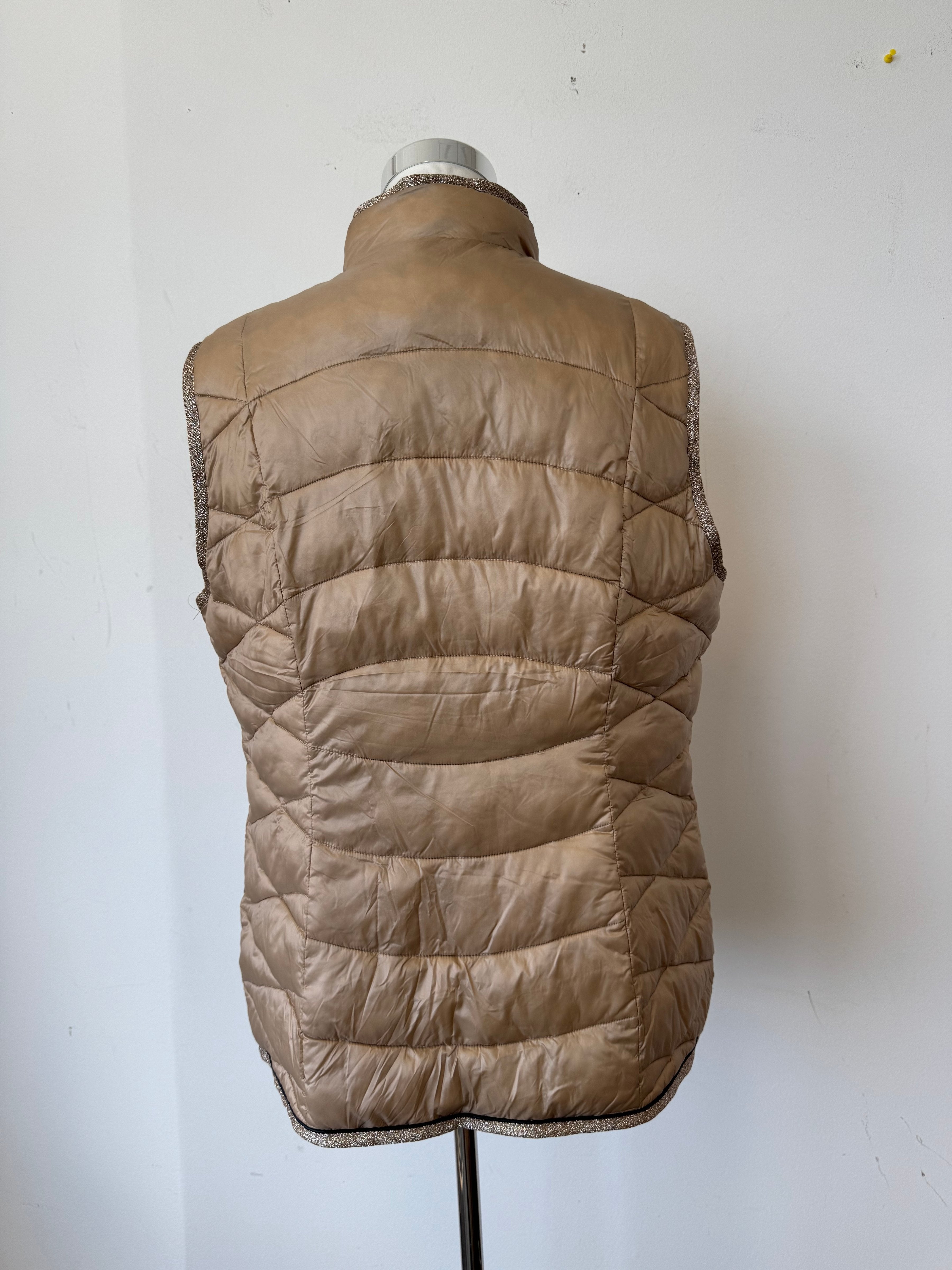 Gerry Weber Puffer Weste Champagne EU 44 Sehr Gut
