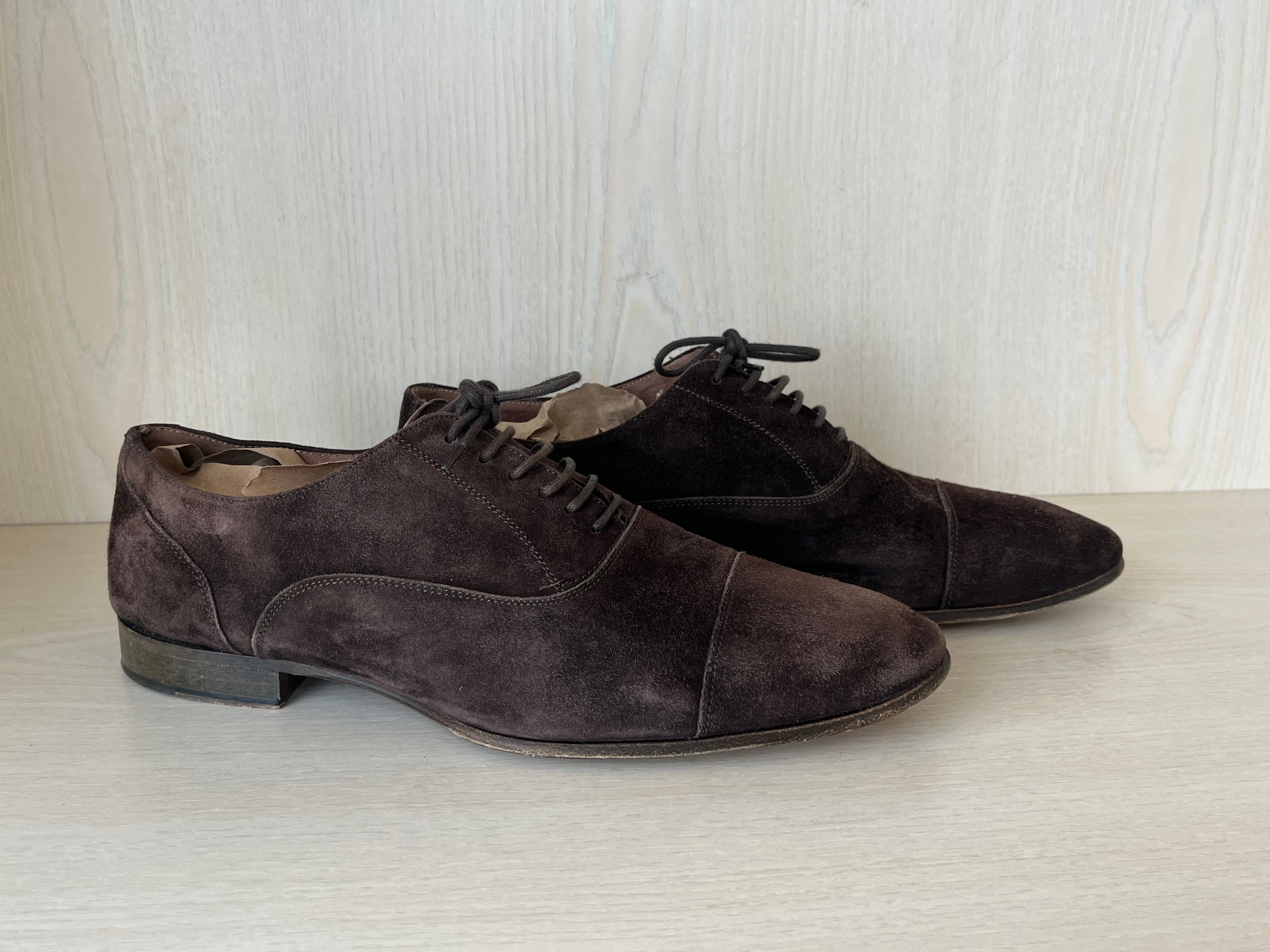 Rizzolli Suede Oxfords Brown 42.5 EU Very Good