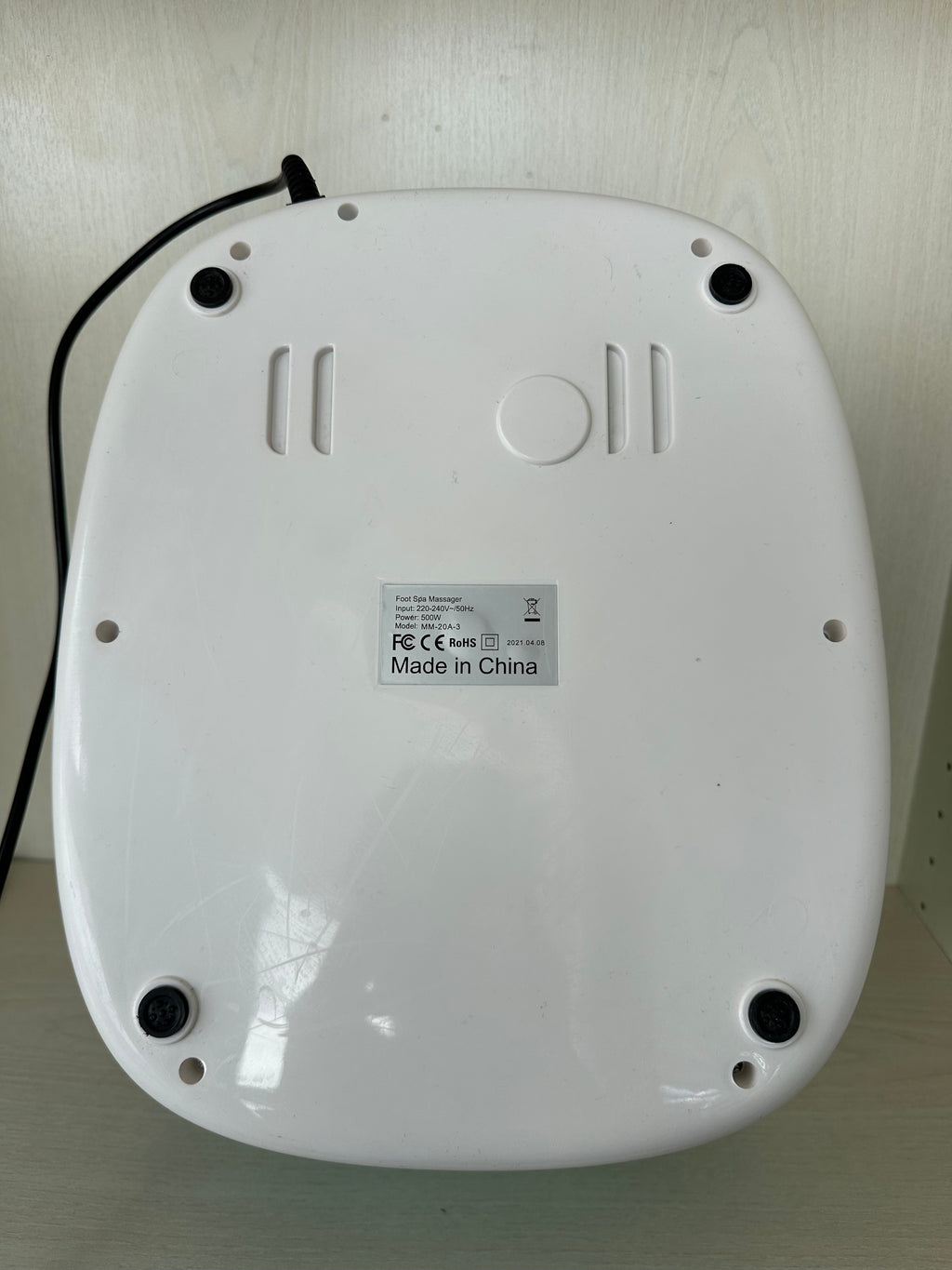 Turejo Foot Spa Massager MM-20A-3, Medium, White/Green, Good Condition