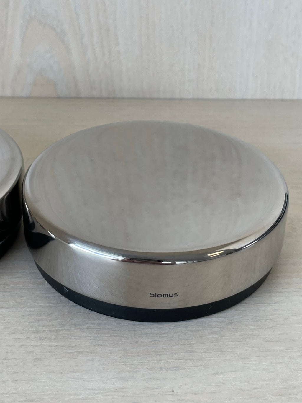 Blomus Ara Seifenschale, Silber, 12cm, Edelstahl/Polystone, Gebraucht