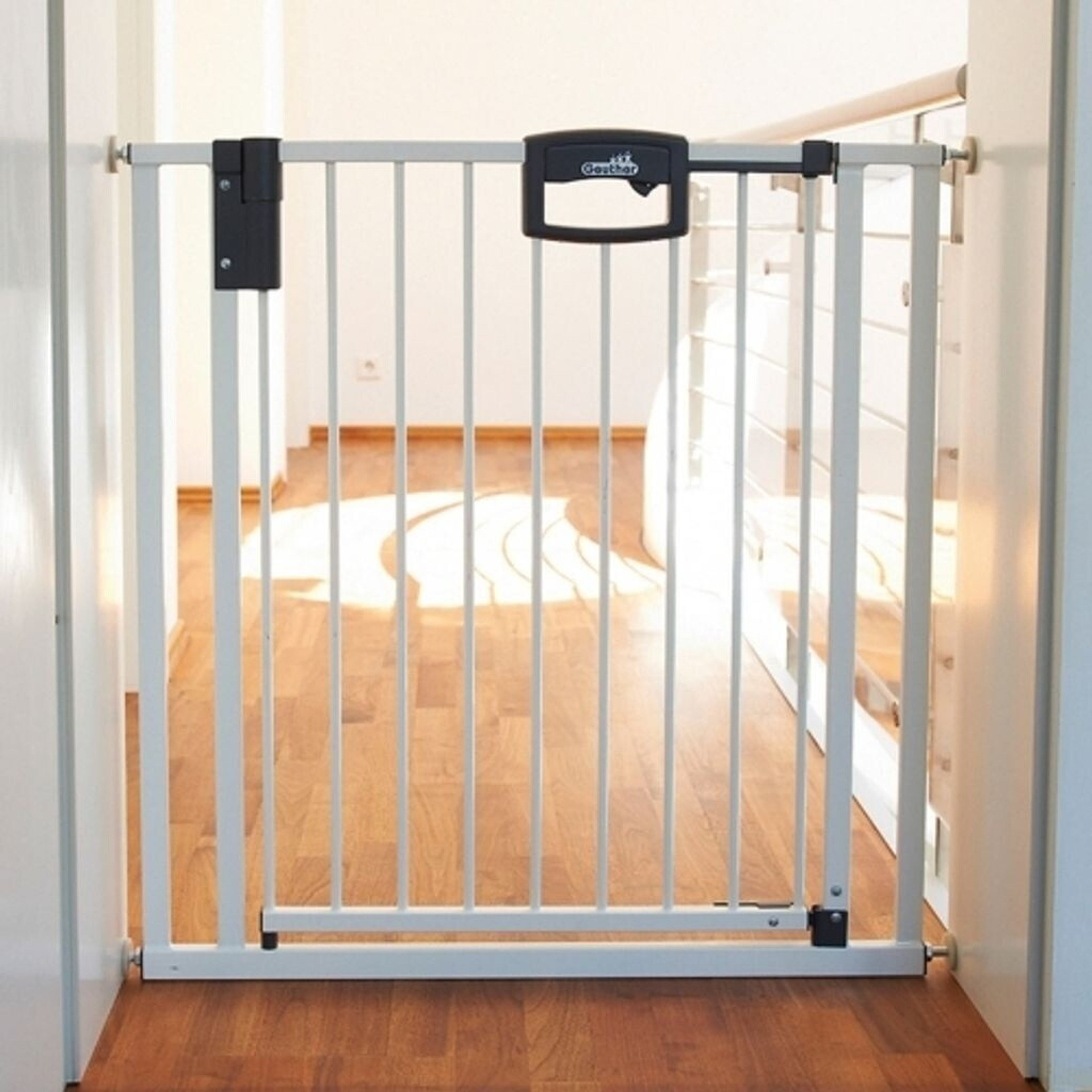 Geuther Easylock Plus 4792 Tür-/Treppenschutzgitter 80,5-86cm Weiß, guter Zustand