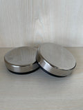 Blomus Ara Seifenschale, Silber, 12cm, Edelstahl/Polystone, Gebraucht