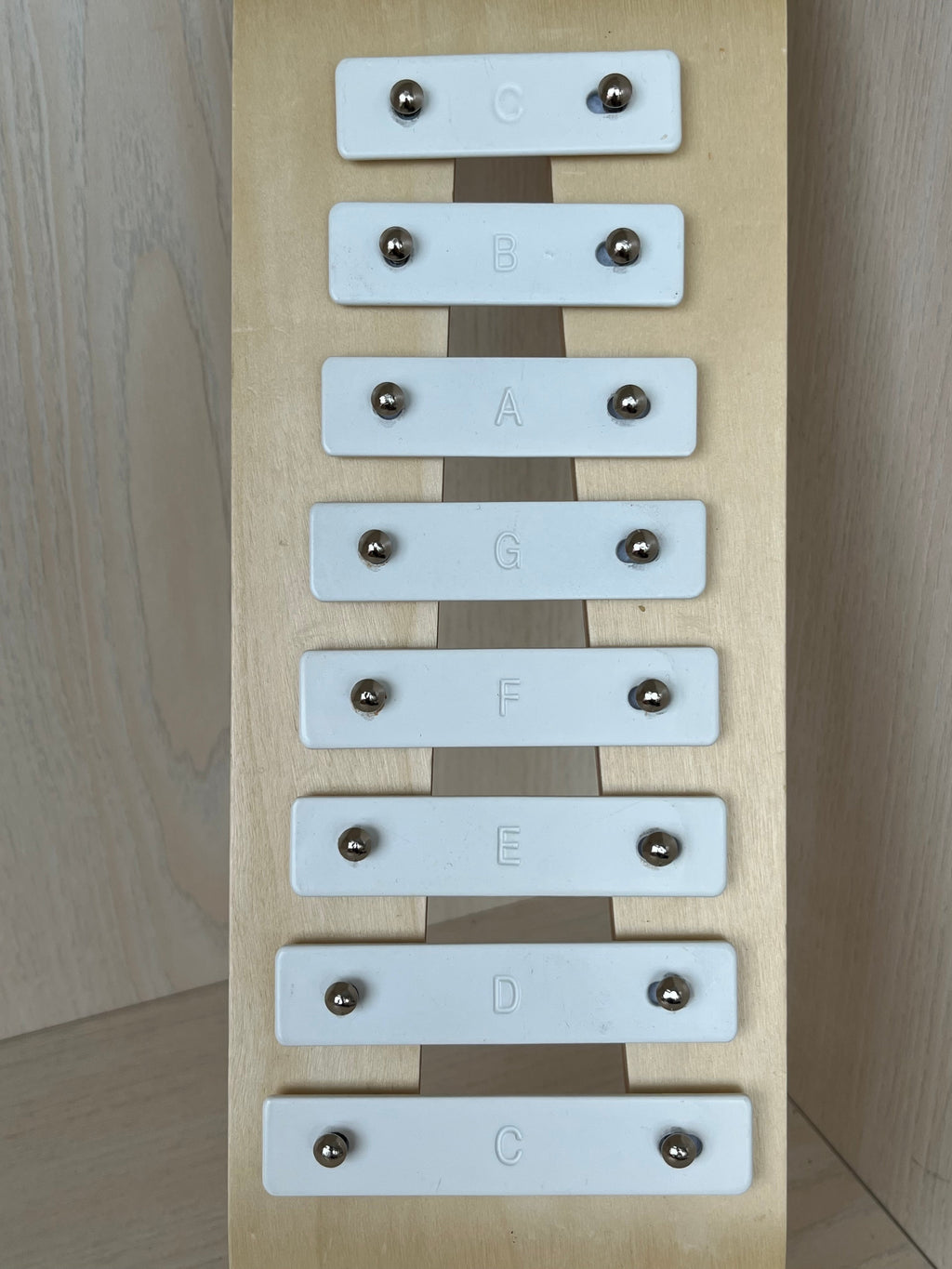 Kid's Concept Holzxylophon – sehr guter Zustand, 30 cm, Natur/Weiß