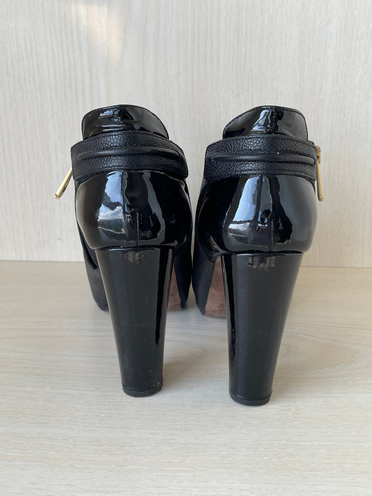 Aquazzura Ankle Boot, Schwarz, Leder, Gr. 38 EU, Sehr Gut, 10.5 cm Absatz