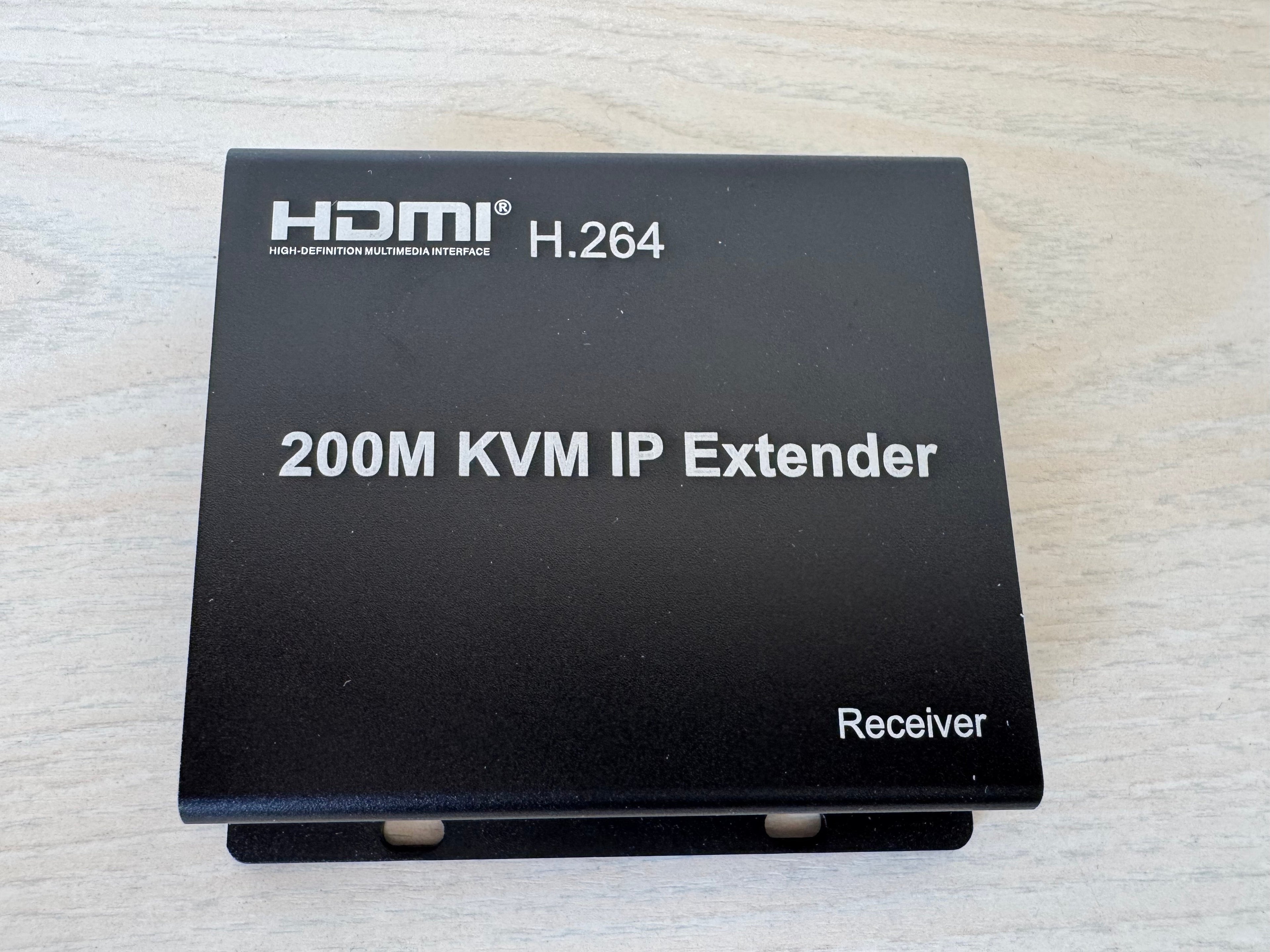 Generic HDMI KVM IP Extender 200M Schwarz Kompakt Sehr Gut