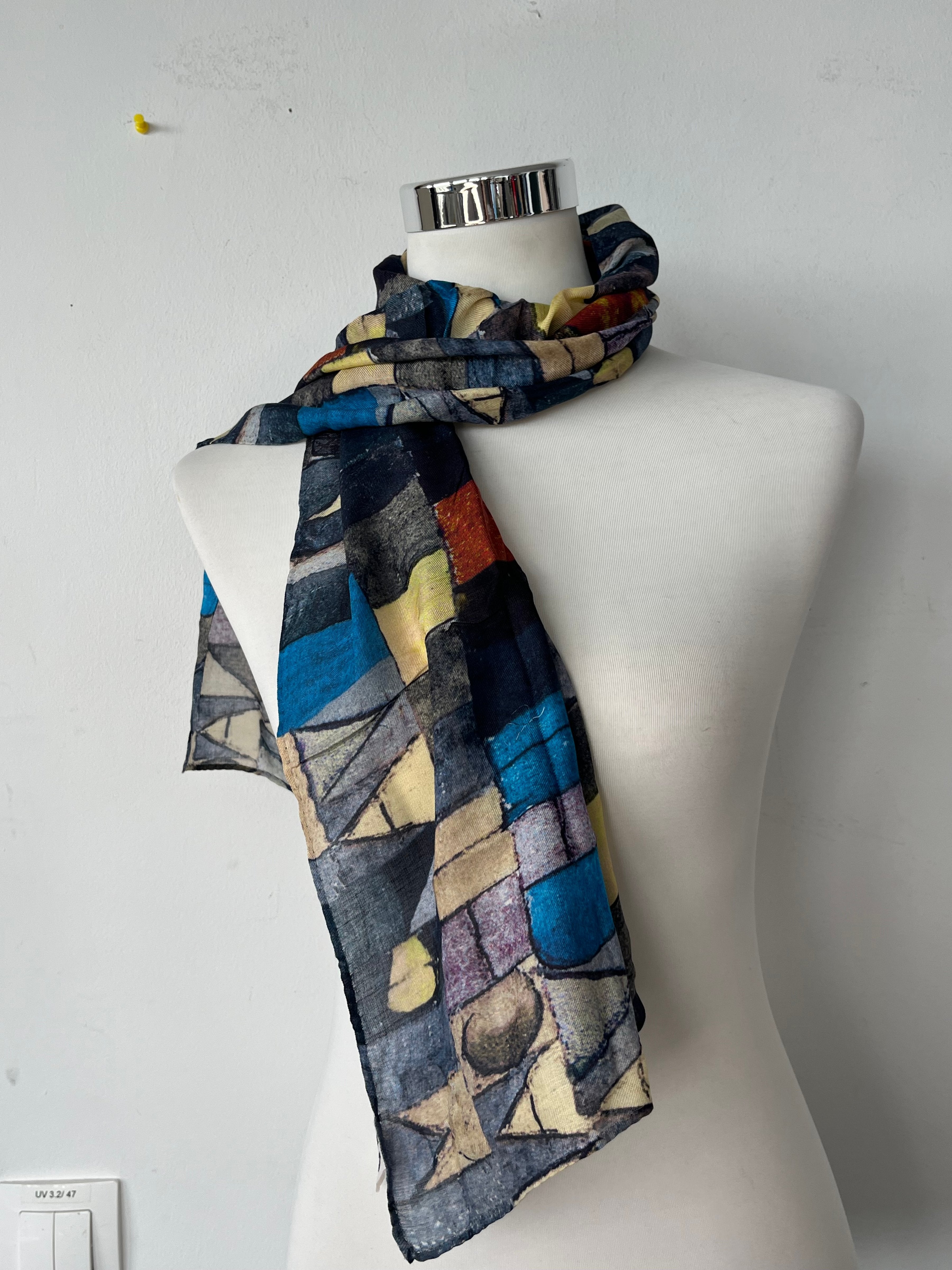 Ars Mundi Seidenschal V7252, 172x32cm, Mehrfarbig, Wie Neu