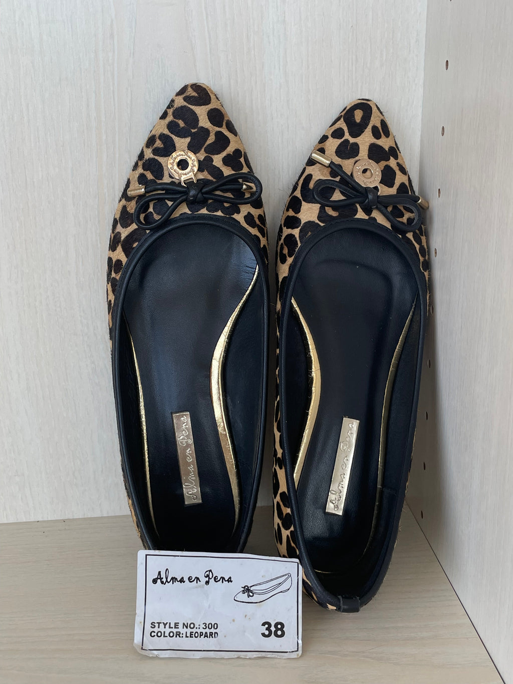 Alma en Pena Animal Print Flats, Leopard, Gr. 38, Zustand: Gut