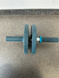 Decathlon Abs Wheel – Dual Wheel, Schaumstoffgriffe, Schwarz/Blau, Sehr gut