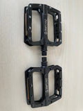 Zecure MTB Bike Pedals, Aluminum, Good Condition, 400g, Reflective Strips