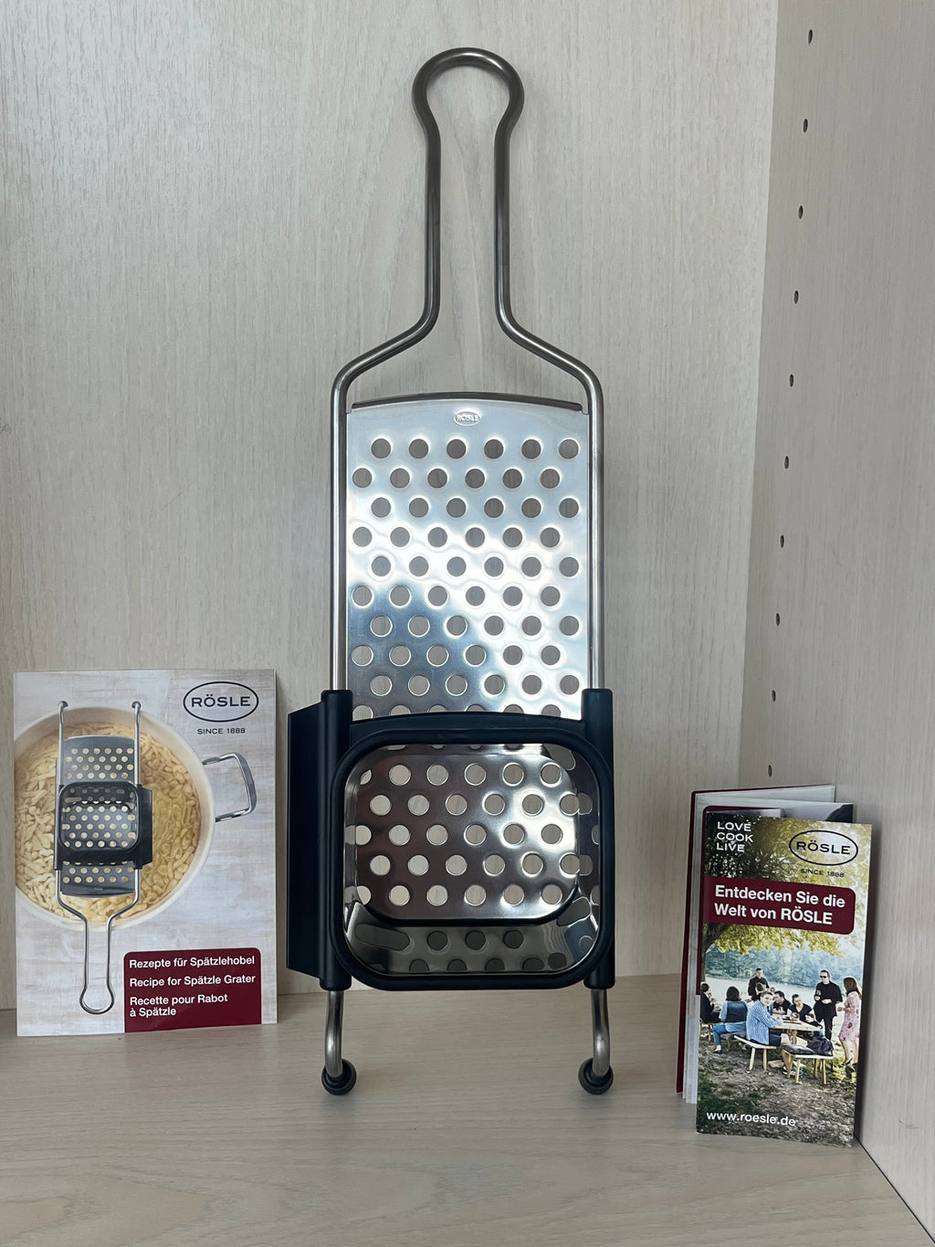 Rösle Spätzle Grater, Stainless Steel, Standard Size, Like New