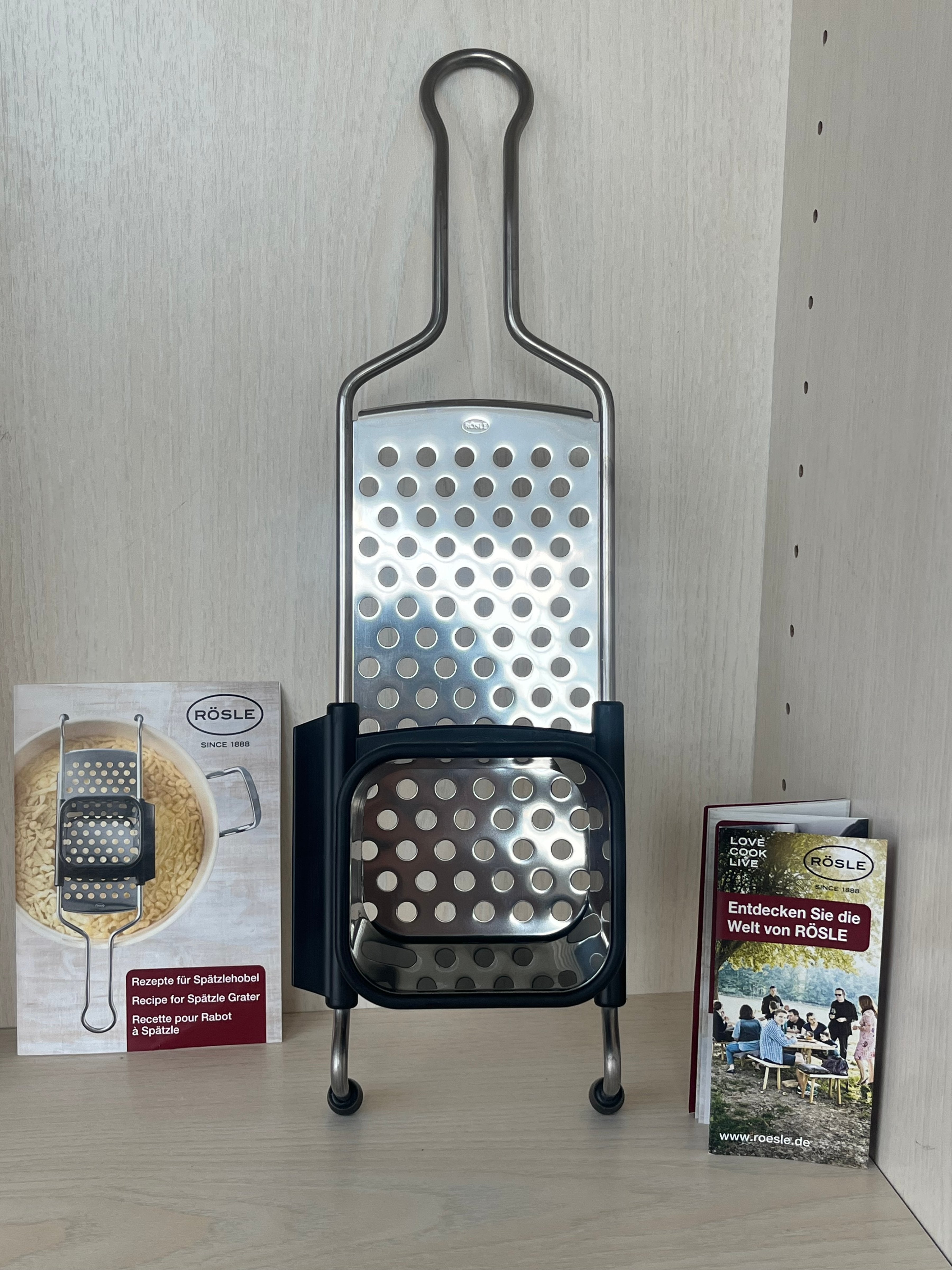 Rösle Spätzle Grater, Stainless Steel, Standard Size, Like New