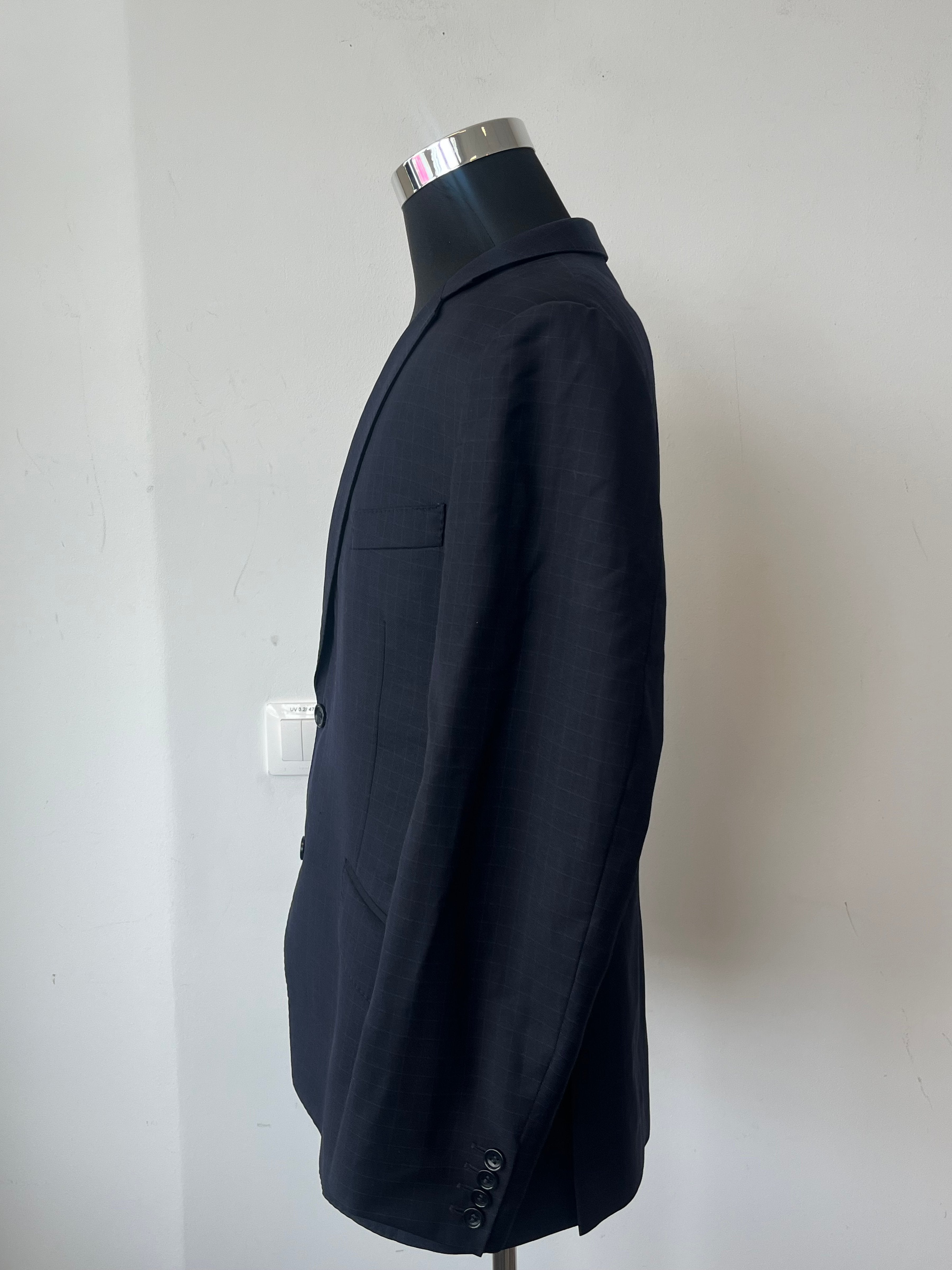 Parmar Fine Textile & Tailoring Blazer, Navy, Gr. 50, Wollmix, Gut