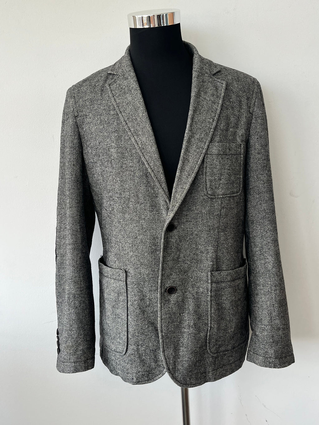 s.Oliver Gray Wool Blend Blazer, Size L - Very Good Condition