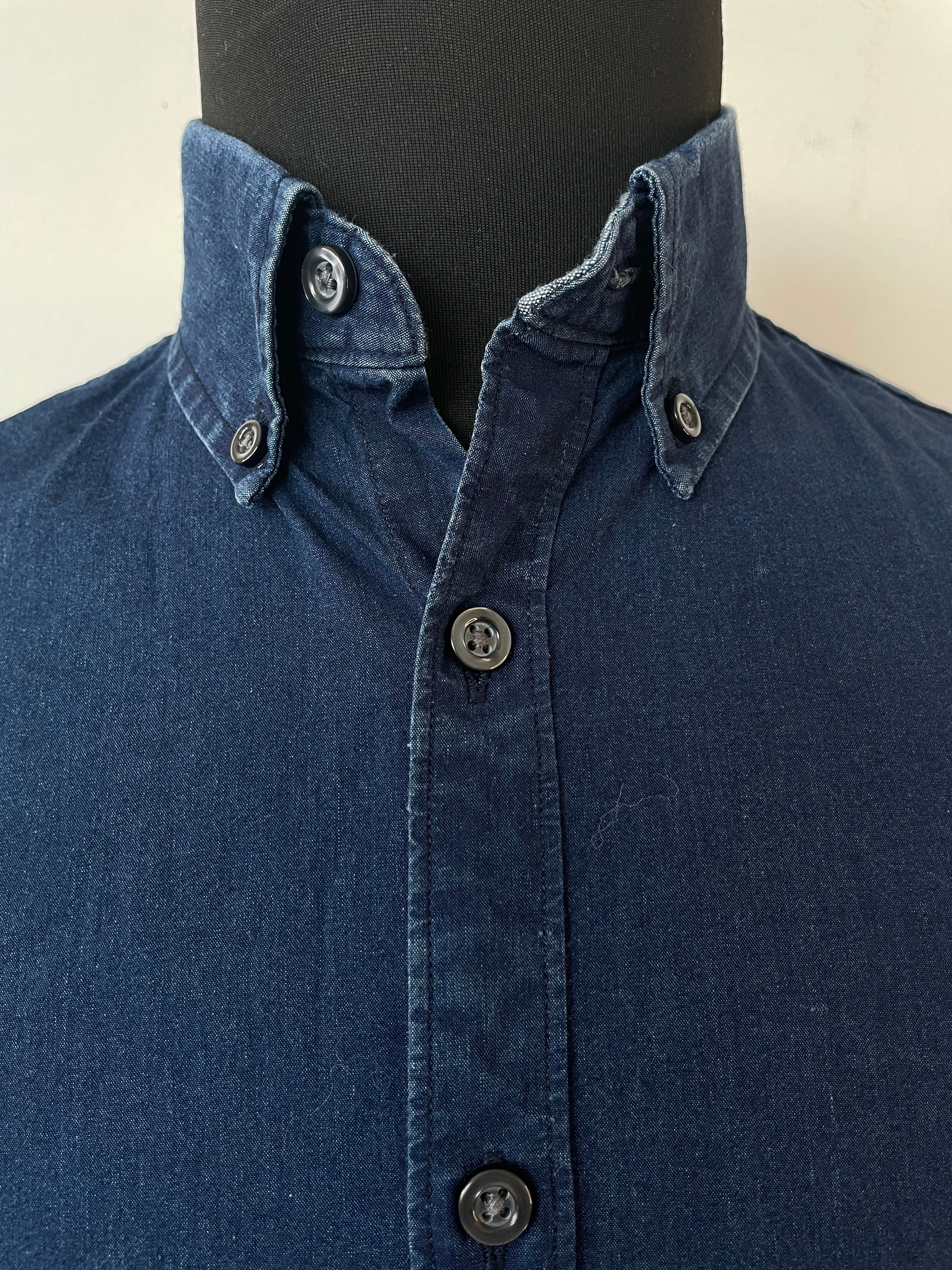 Tommy Hilfiger Shirt New York Fit XS Navy Blau Sehr Gut